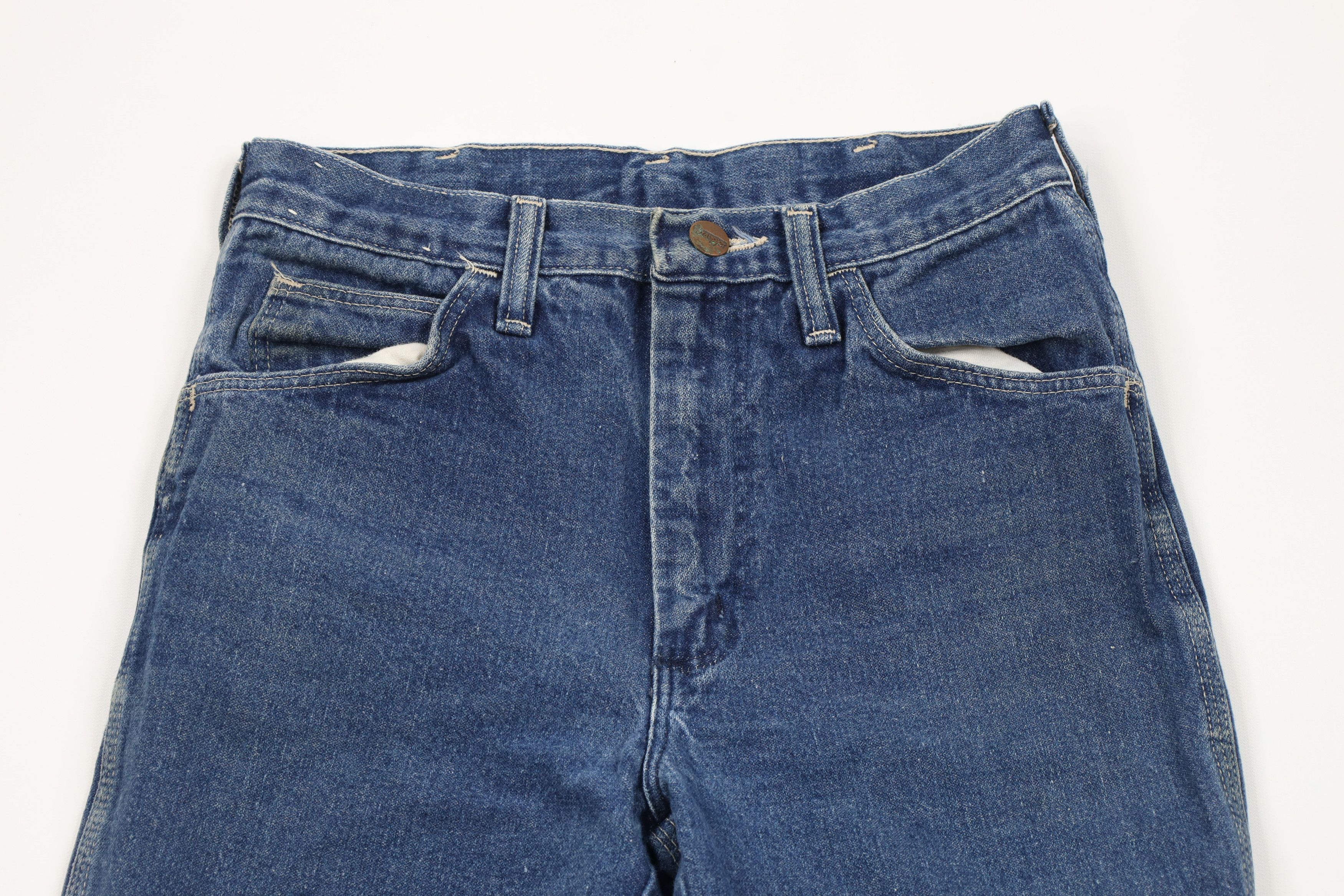 Vintage × Wrangler Vintage 70s Wrangler Wide Leg Bell Bottoms Denim Jeans USA Size 28" / US 6 / IT 42 - 2 Thumbnail