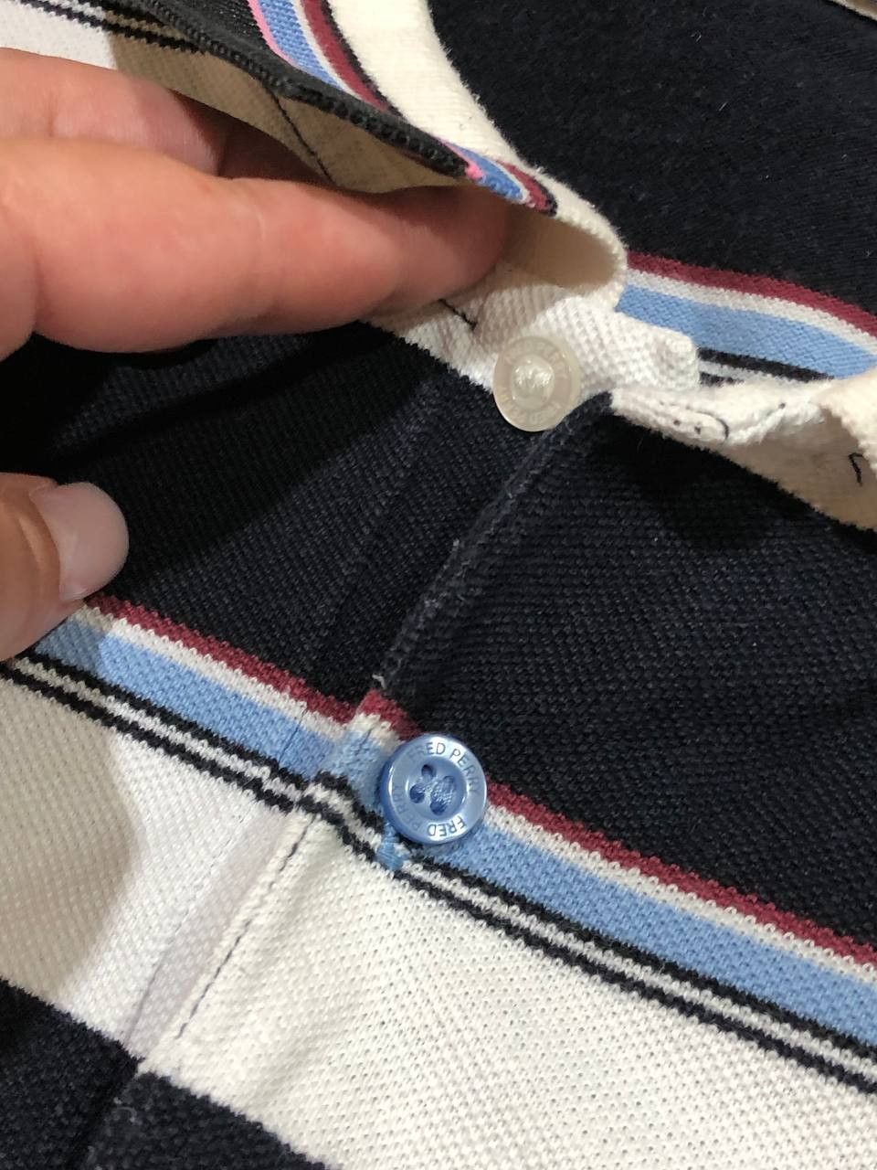 Fred Perry Streetwear striped Polo Fred Perry logo T-Shirt Y2K Vintage Size US XL / EU 56 / 4 - 6 Thumbnail