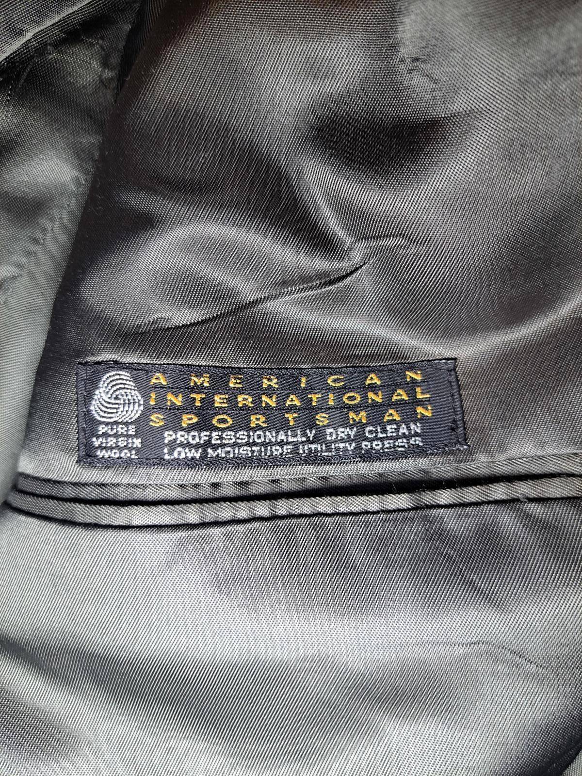 Hart Schaffner Marx Hart Schaffner Marx Sport Coat Mens 42R Herringbone Wool Size 42R - 3 Thumbnail