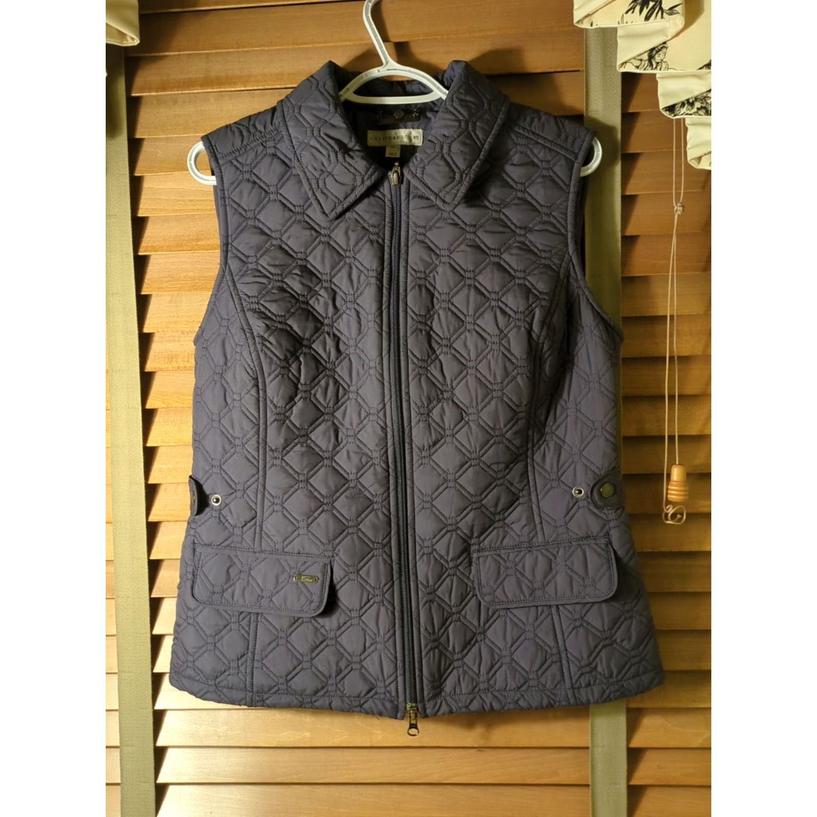Cutter & Buck Cutter & Buck Womens Medium Zip Quilted Vest Purple Size M / US 6-8 / IT 42-44 - 3 Thumbnail