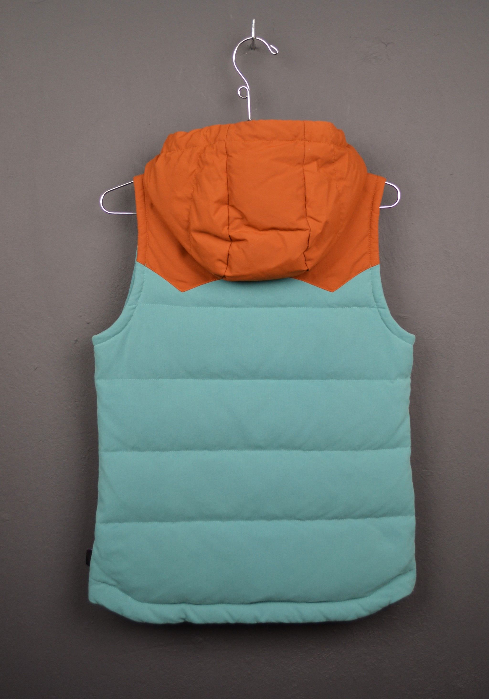 Patagonia Patagonia XS Teal Khaki Bivy Mushroom Lining Down Vest Size XS / US 0-2 / IT 36-38 - 4 Thumbnail
