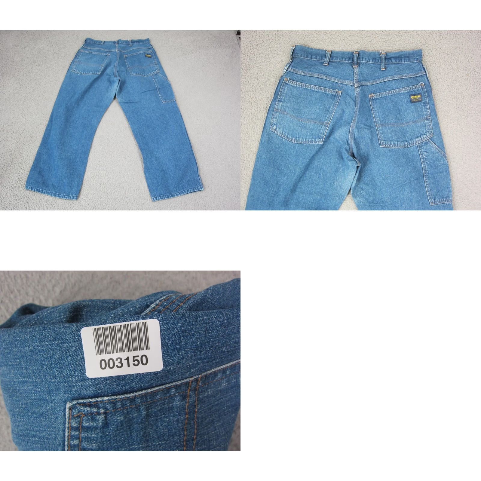 Vintage VINTAGE Oshkosh Jeans Mens 32x26 Blue Denim Baggy Carpenter Talon Zip 70s 90s USA Size US 32 / EU 48 - 10 Thumbnail