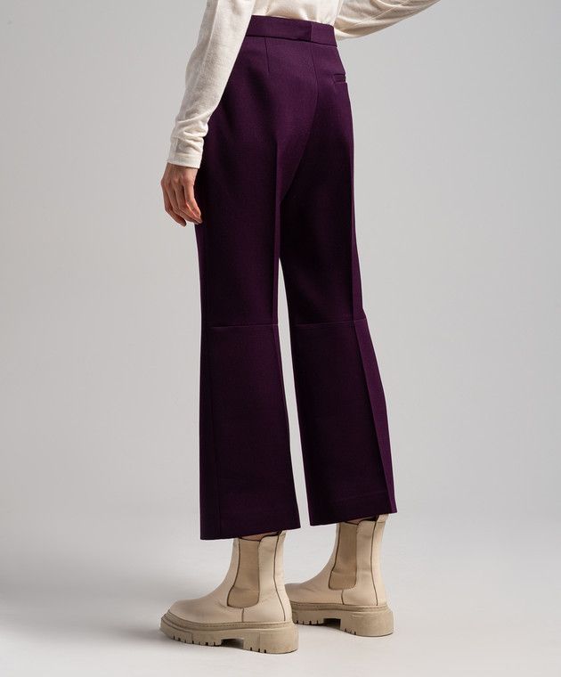 Jil Sander o1y1025 Casual Pant in Mauve Size 27" / US 4 / IT 40 - 3 Thumbnail