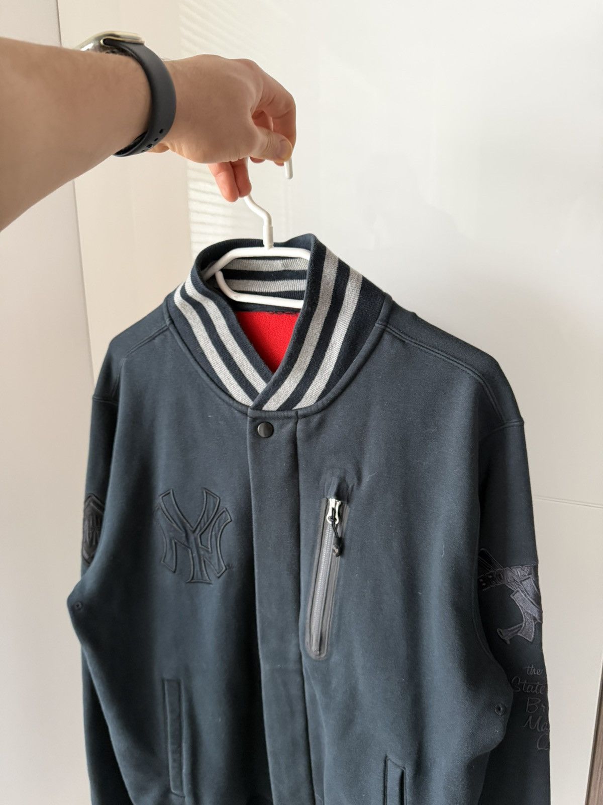 Nike Rare Nike x New York Yankees Embroidered Big Logo Bomber JKT Size US M / EU 48-50 / 2 - 5 Thumbnail