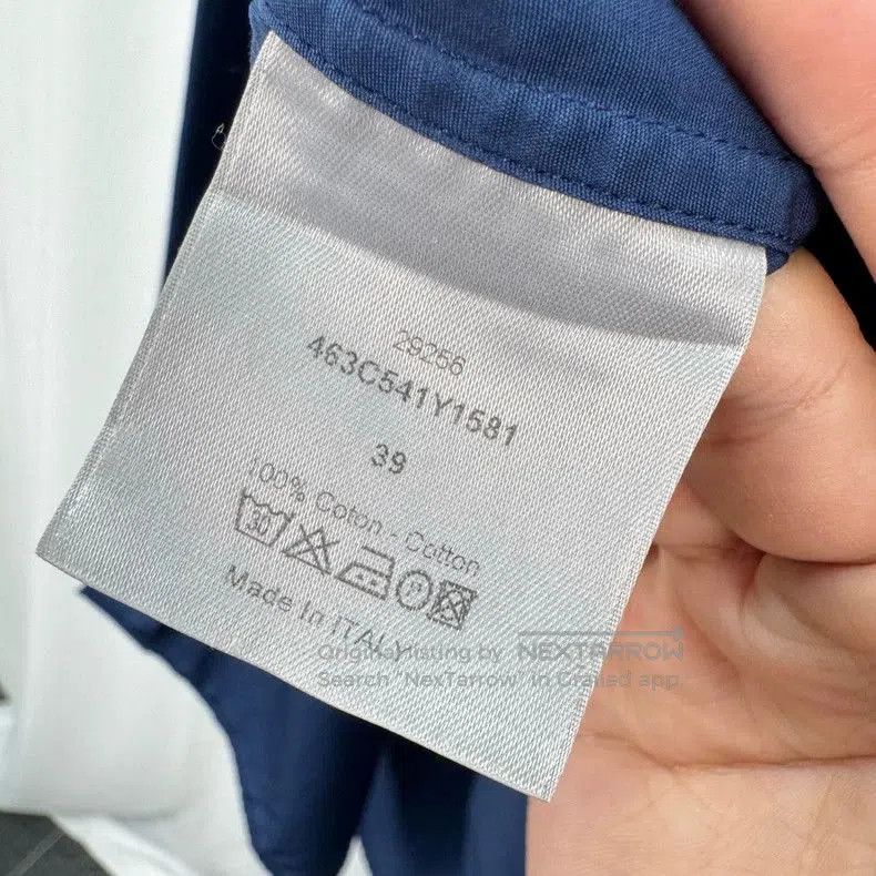 Dior Dior Embroidered CD Logo Blue Shirt. Size US M / EU 48-50 / 2 - 7 Thumbnail