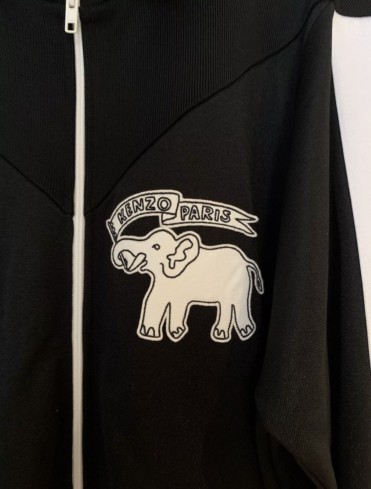 Kenzo KENZO Elephant brand appliqué stretch-jersey jacket Black XL Size US XL / EU 56 / 4 - 9 Thumbnail