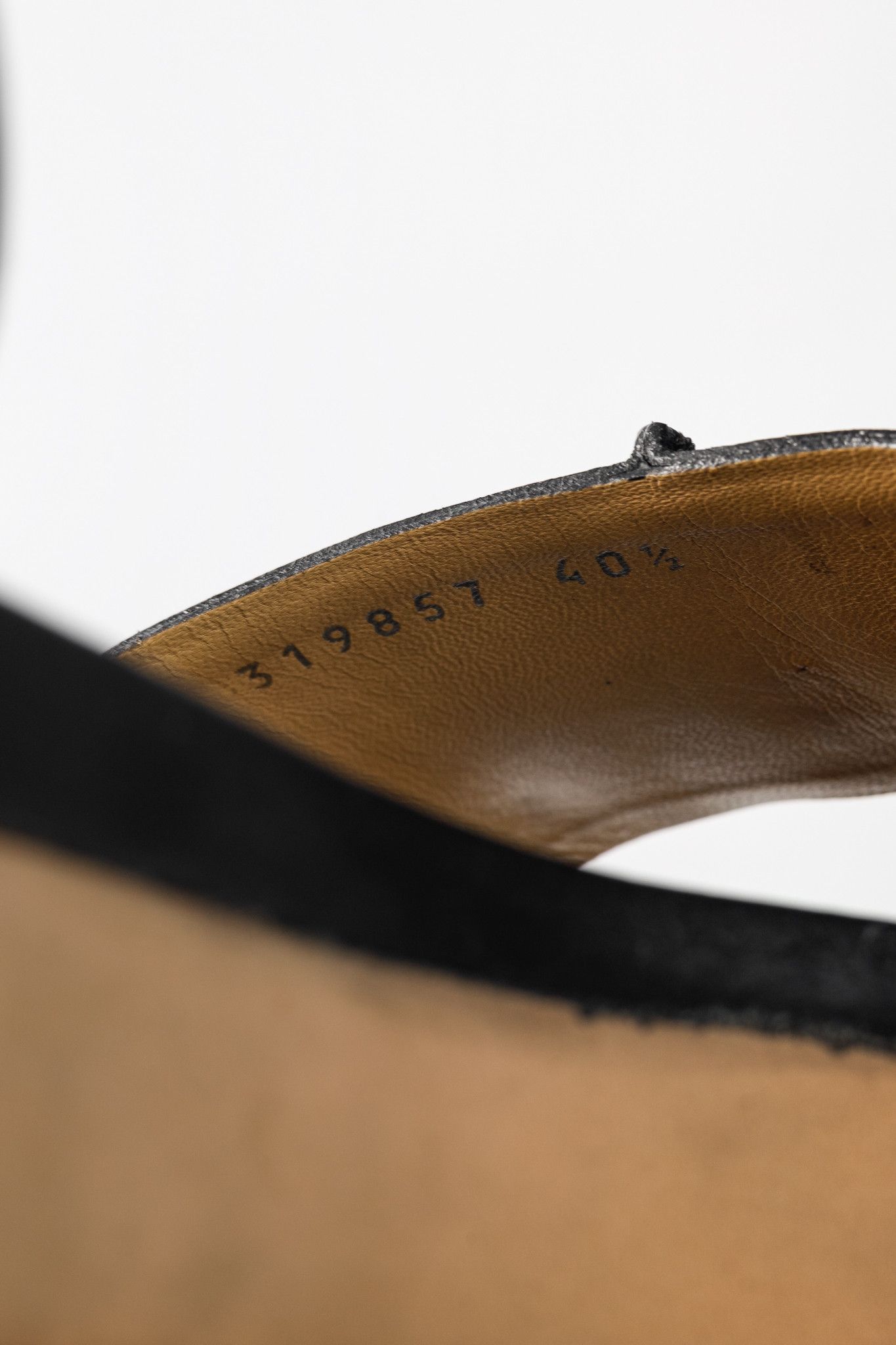 Balenciaga Balenciaga Pebbled Leather Ankle-Strap Flatform Sandals Size US 10 / IT 40 - 11 Thumbnail