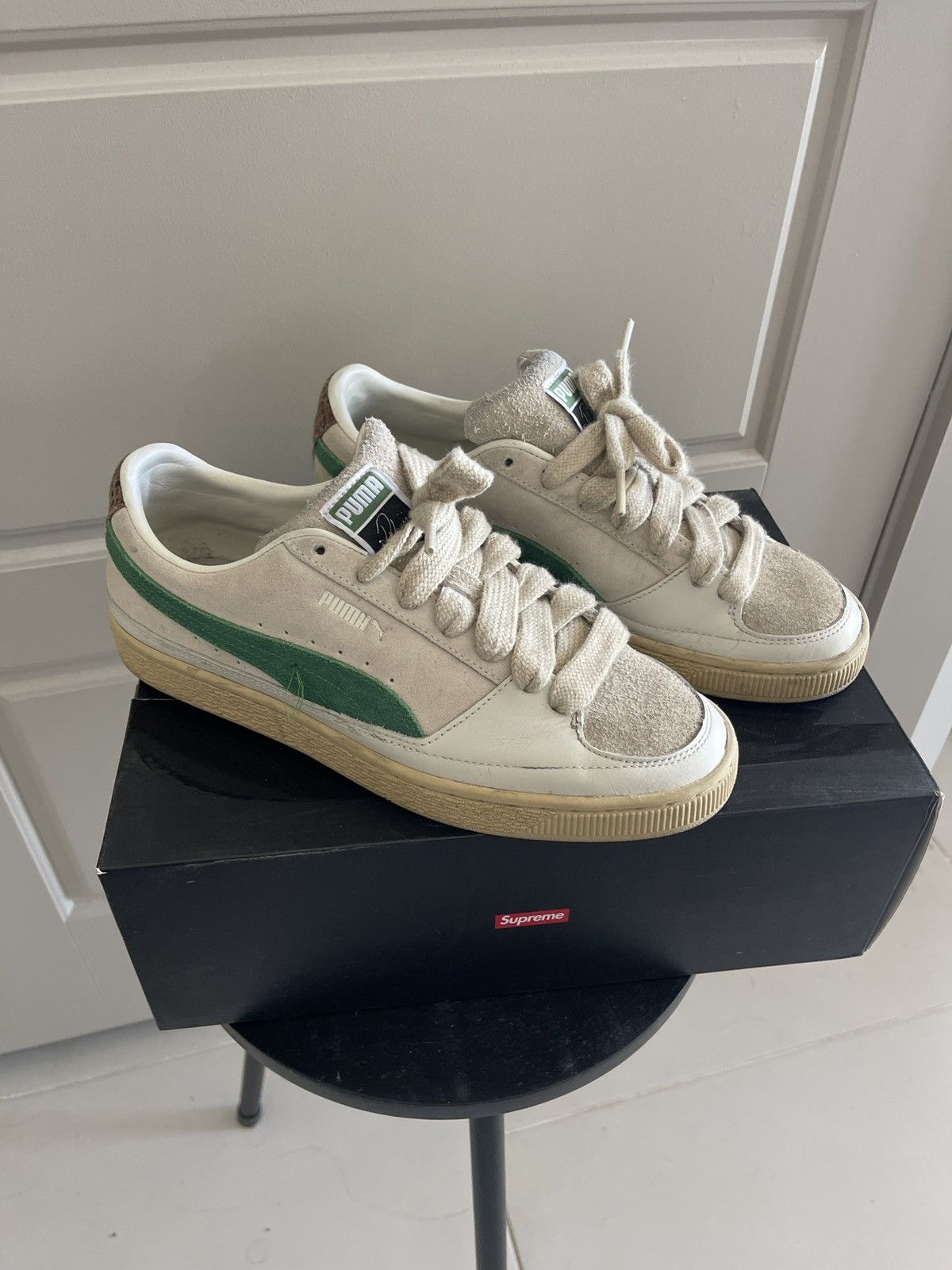 Puma × Rhude Rhude x Puma Suede White Juniper Size US 9 / EU 42 - 1 Thumbnail