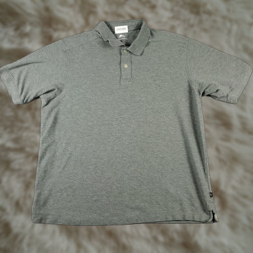 Tommy Bahama Tommy Bahama Polo Shirt Mens XL Gray Casual Short Sleeve Activewear Size US XL / EU 56 / 4 - 1 Thumbnail