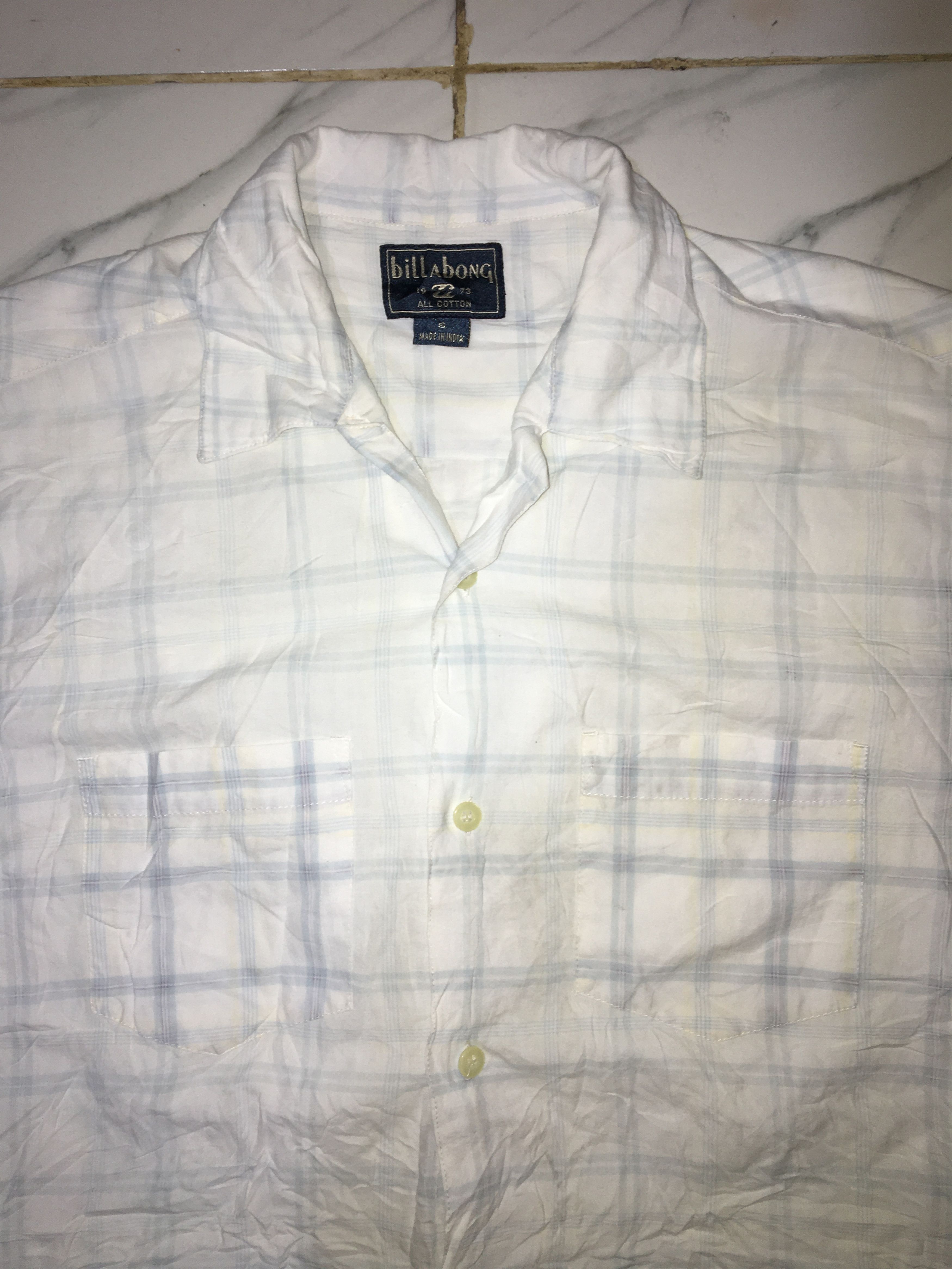 Billabong Bilabong Open Collar Double Pocket Button Ups Size US S / EU 44-46 / 1 - 2 Thumbnail