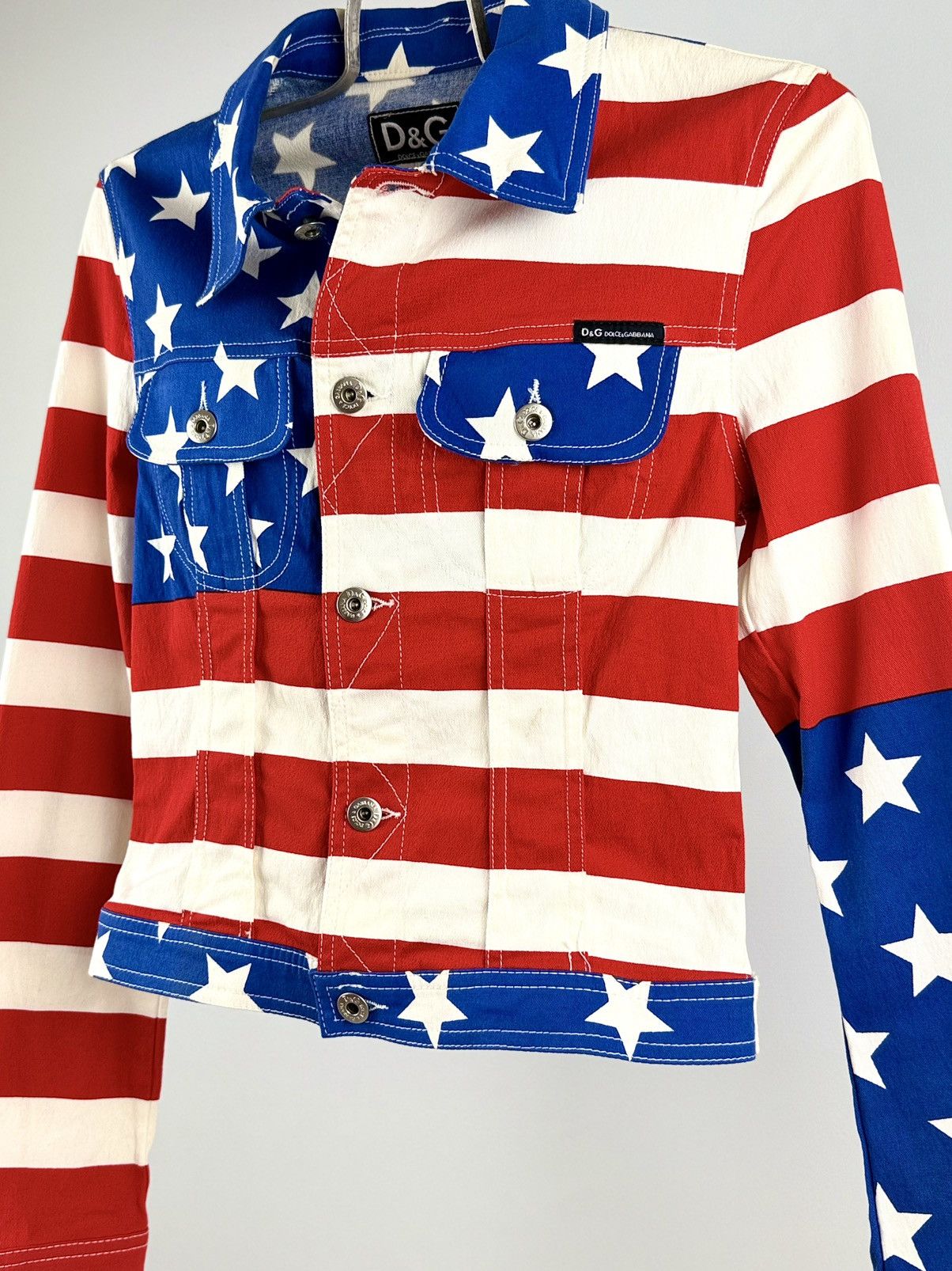 Dolce & Gabbana Dolce & Gabbana - 2000’s - Iconic - American Print - Jacket Size S / US 4 / IT 40 - 5 Thumbnail