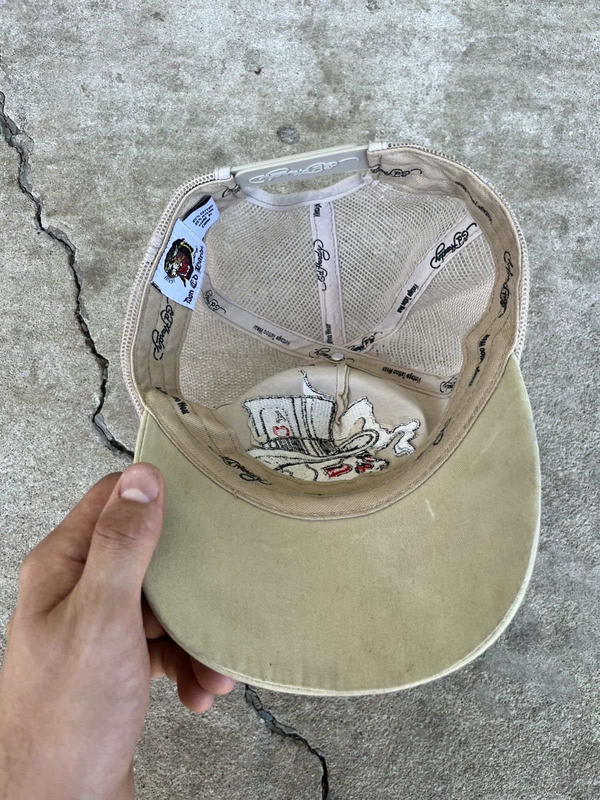 Christian Audigier Ed Hardy Lucky 7 Skull Hat Size ONE SIZE - 3 Thumbnail