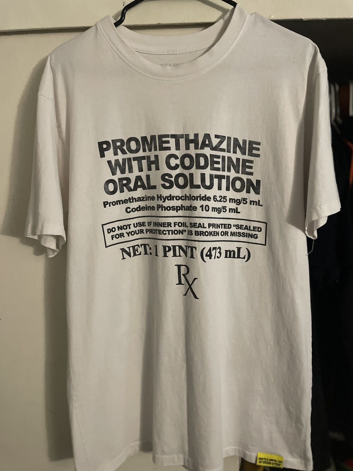 Awful Lot of Cough Syrup Awful lot of cough syrup promethazine with codeine tee Size US L / EU 52-54 / 3 - 1 Thumbnail