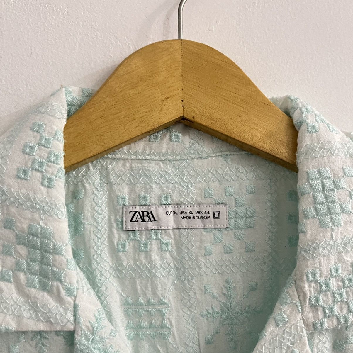 Zara Zara 3d Pattern Camp Collar Shirt Size US M / EU 48-50 / 2 - 4 Thumbnail
