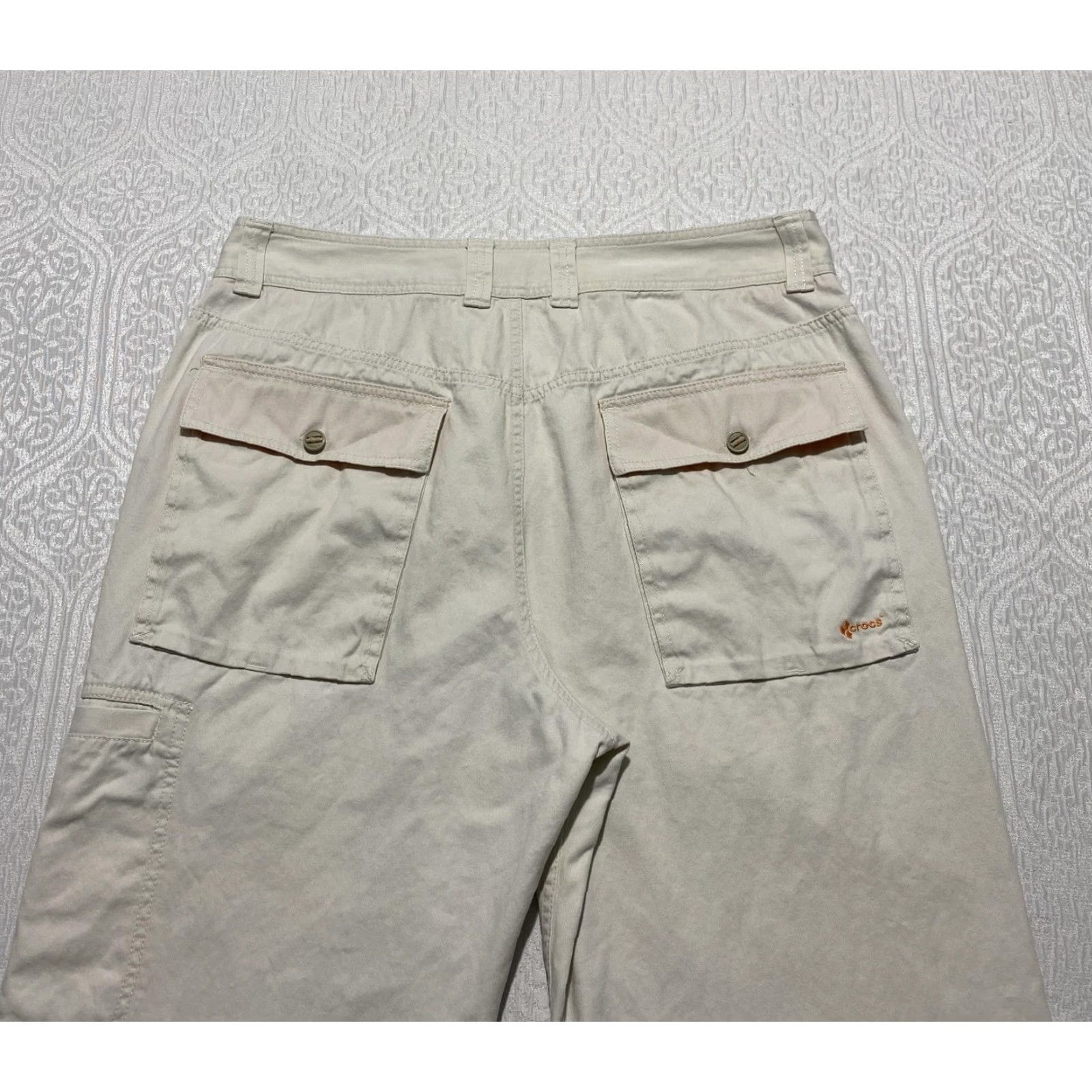Crocs VINTAGE? No — Brand: Crocs Men’s Pants 36x31 Khaki Carpenter Utility 100% Cotton Straight Leg Workwear, 5-Pocket, Zip Fly, Beige, Be... Size US 36 / EU 52 - 2 Thumbnail