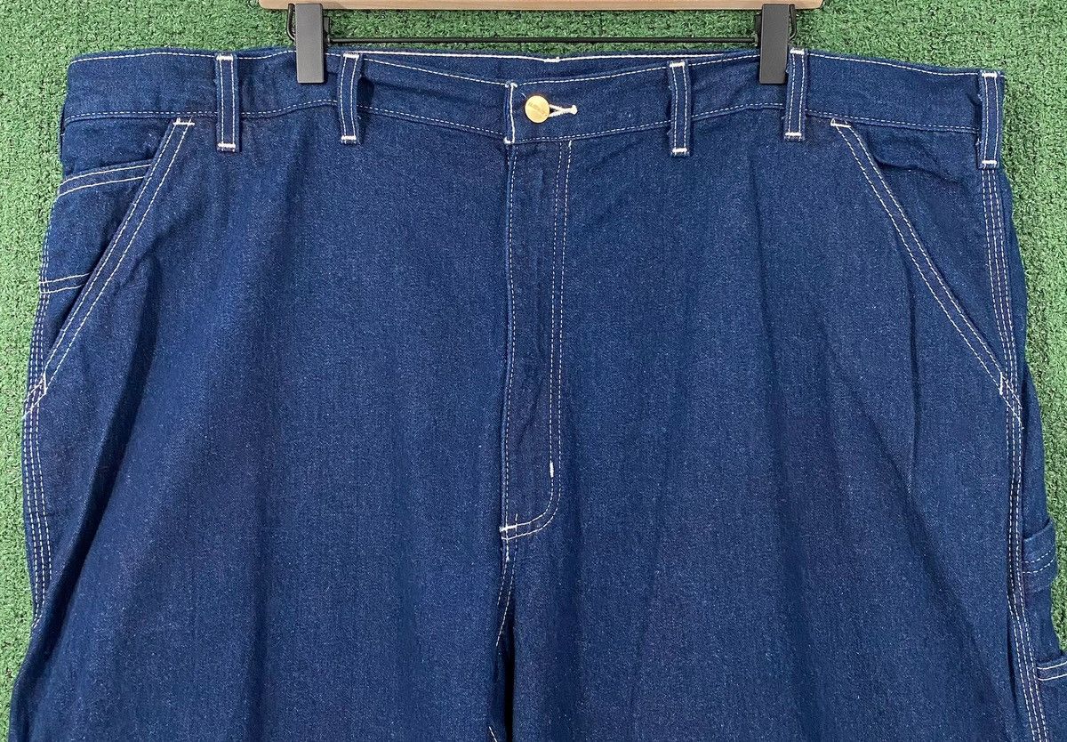 Carhartt Y2K Carhartt B03 Dungaree Carpenter Dark Denim Jeans 44x32 Size US 44 / EU 60 - 2 Thumbnail