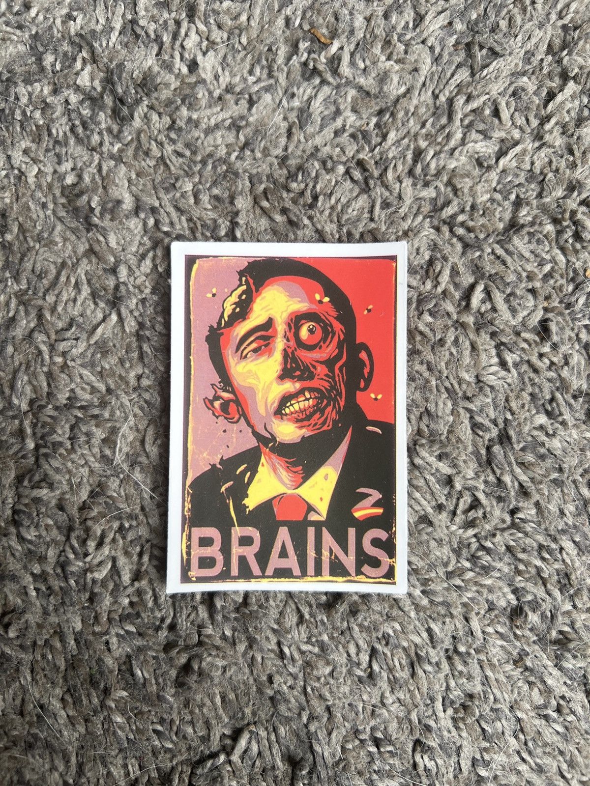 Hypebeast Zombie Barack Obama Brains Sticker Size ONE SIZE - 1 Thumbnail