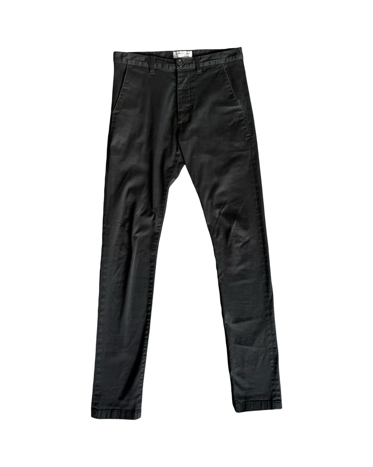 Saint Laurent Paris Saint Laurent Black Skinny Trousers Size US 28 / EU 44 - 2 Thumbnail