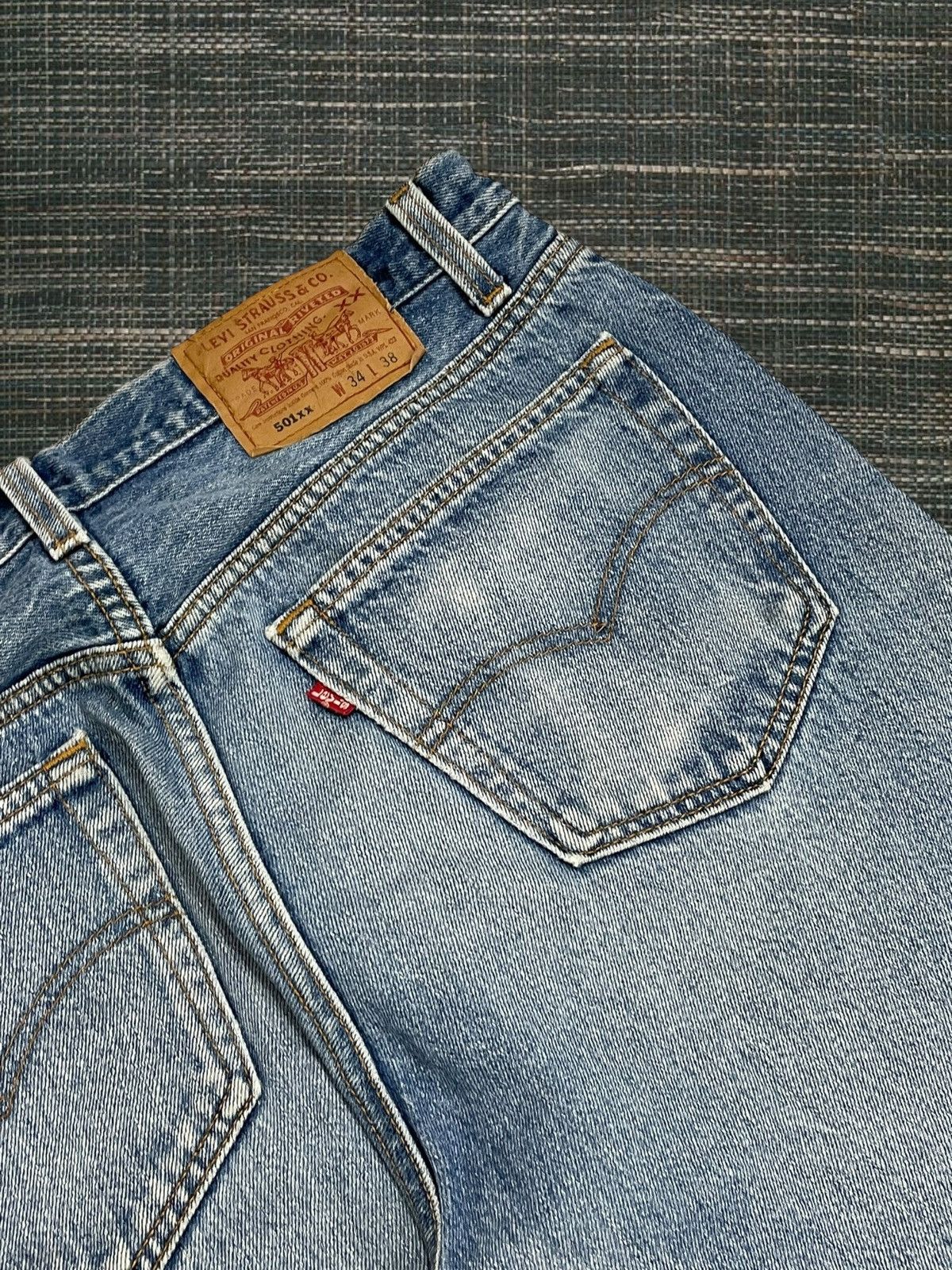 Levi's Vintage Clothing Og Vintage 90s Original Designer Levis 501 Distressed Denim Size US 31 - 15 Thumbnail