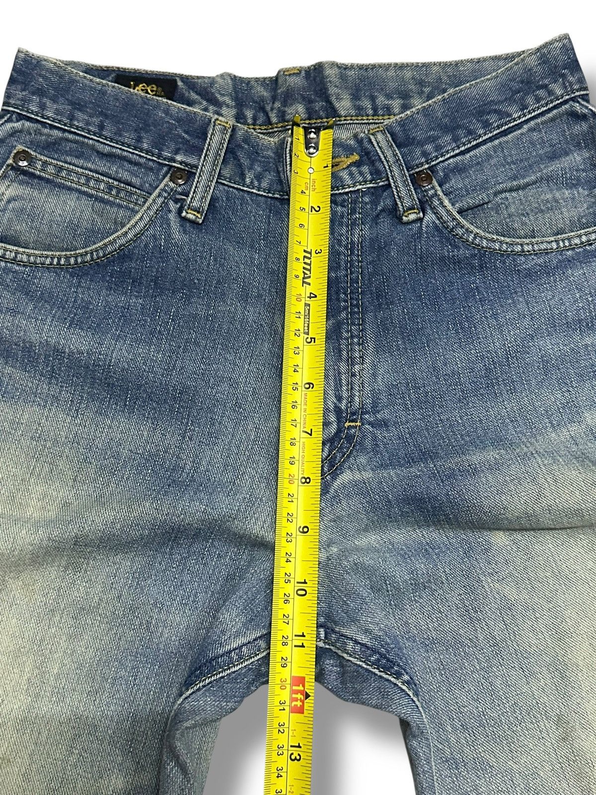 Lee Lee Rider Vintage Distressed Jean Straight Loose Style Faded Size US 28 / EU 44 - 15 Thumbnail