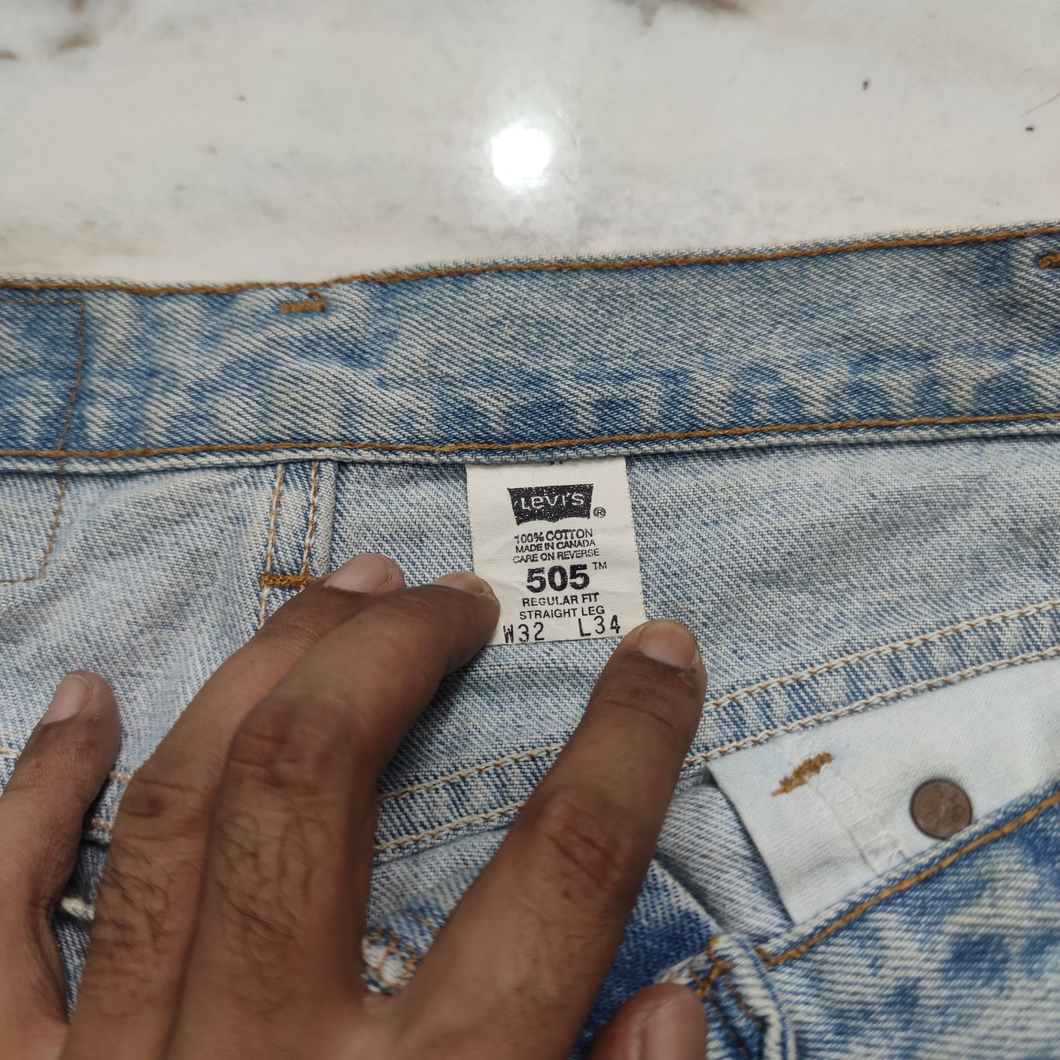 Levi's × Vintage VINTAGE LEVI'S STRAUSS & CO LOT 505 DISTRESSED JEAN W32 L34 Size US 32 / EU 48 - 5 Thumbnail