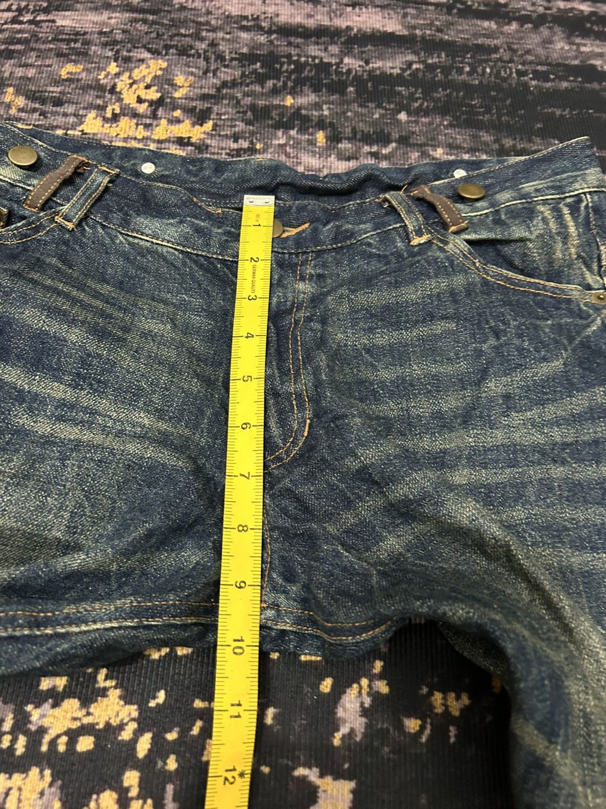 If Six Was Nine Japanese Brand Fur Pocket Back Ripped Jeans Size US 32 / EU 48 - 20 Thumbnail