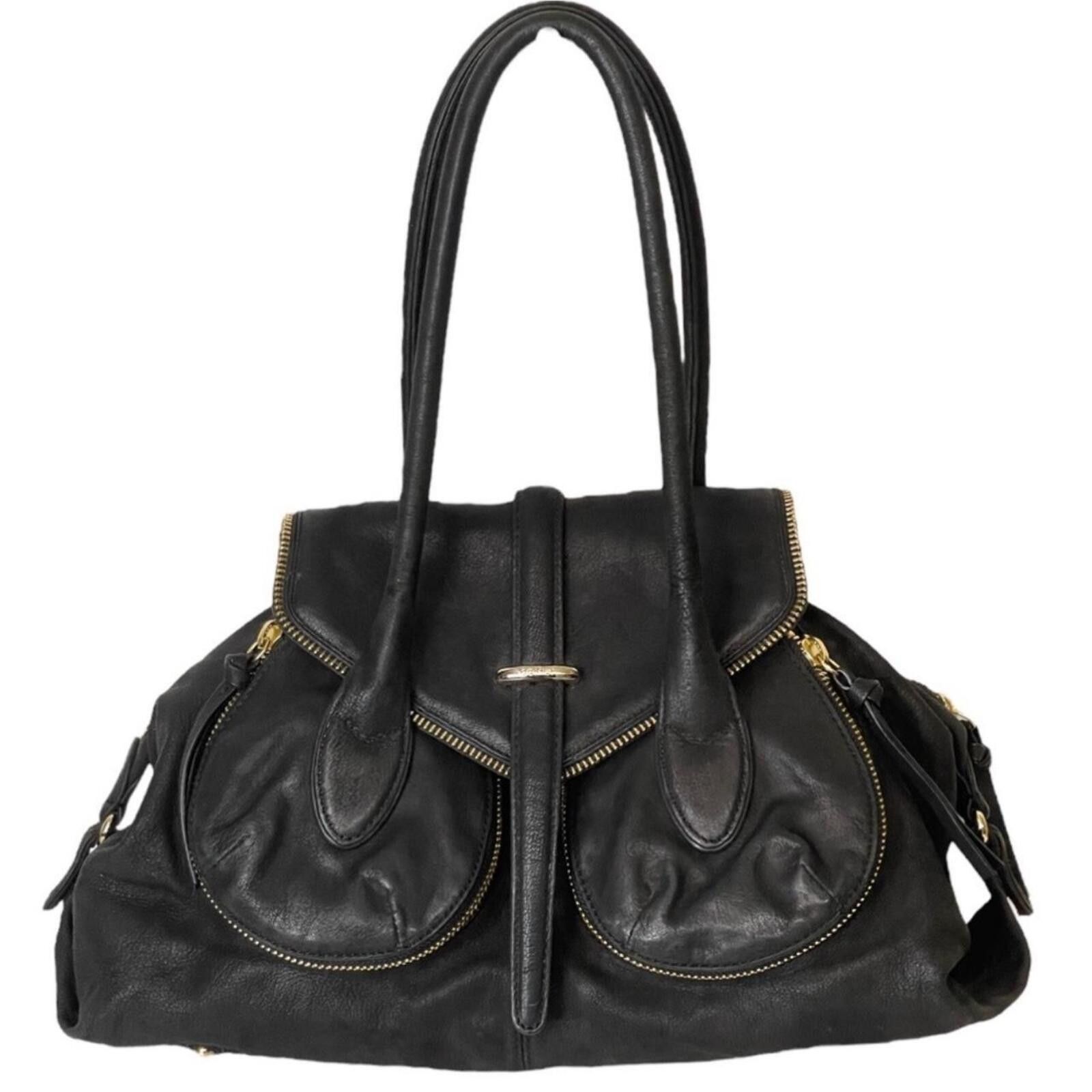 Other Botkier Black leather bohemian handbag with gold hardware Size ONE SIZE - 1 Thumbnail