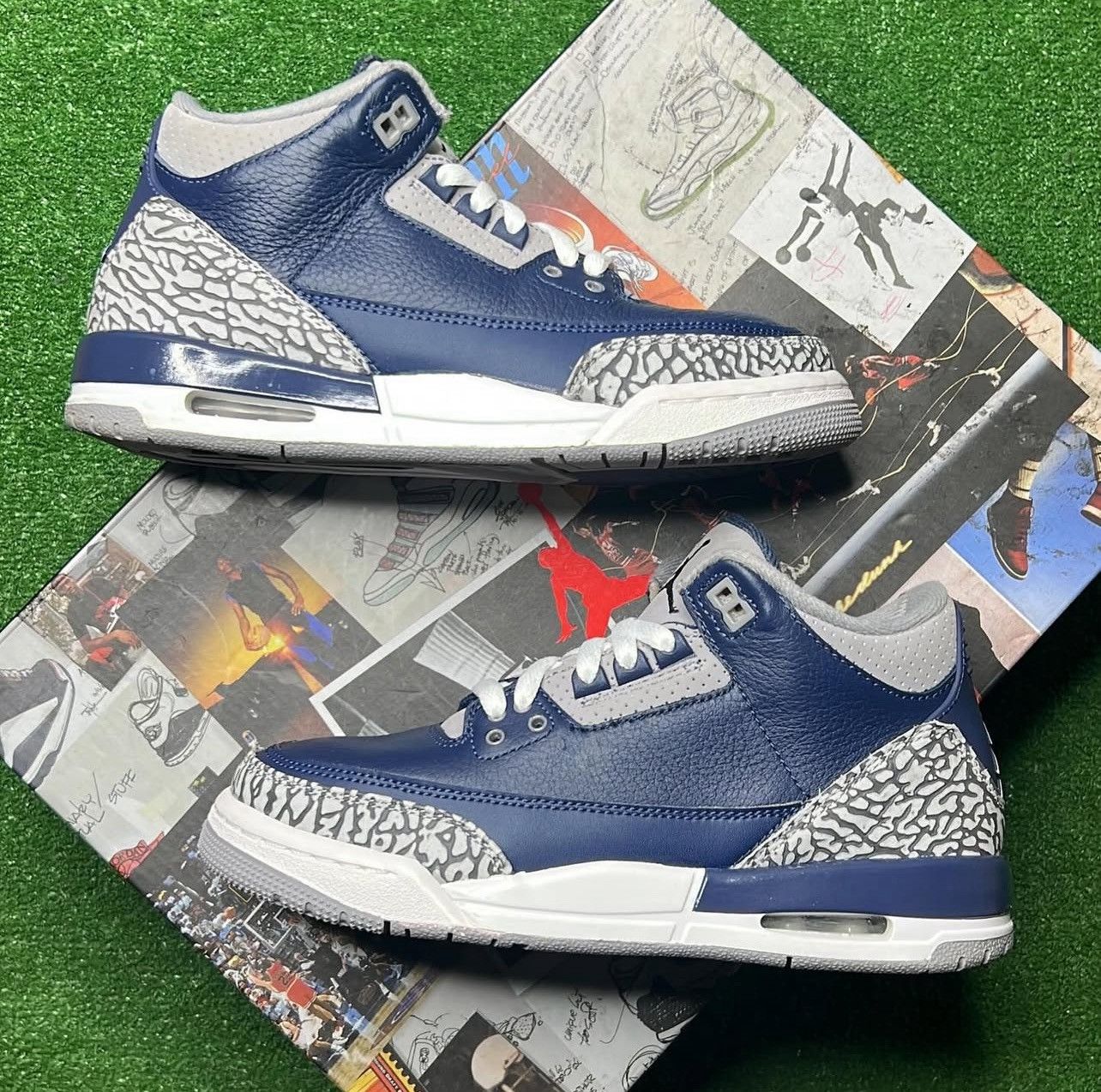 Jordan Brand Air Jordan 3 Retro GS ‘ Georgetown ‘ Size US 6 / EU 39 - 1 Thumbnail