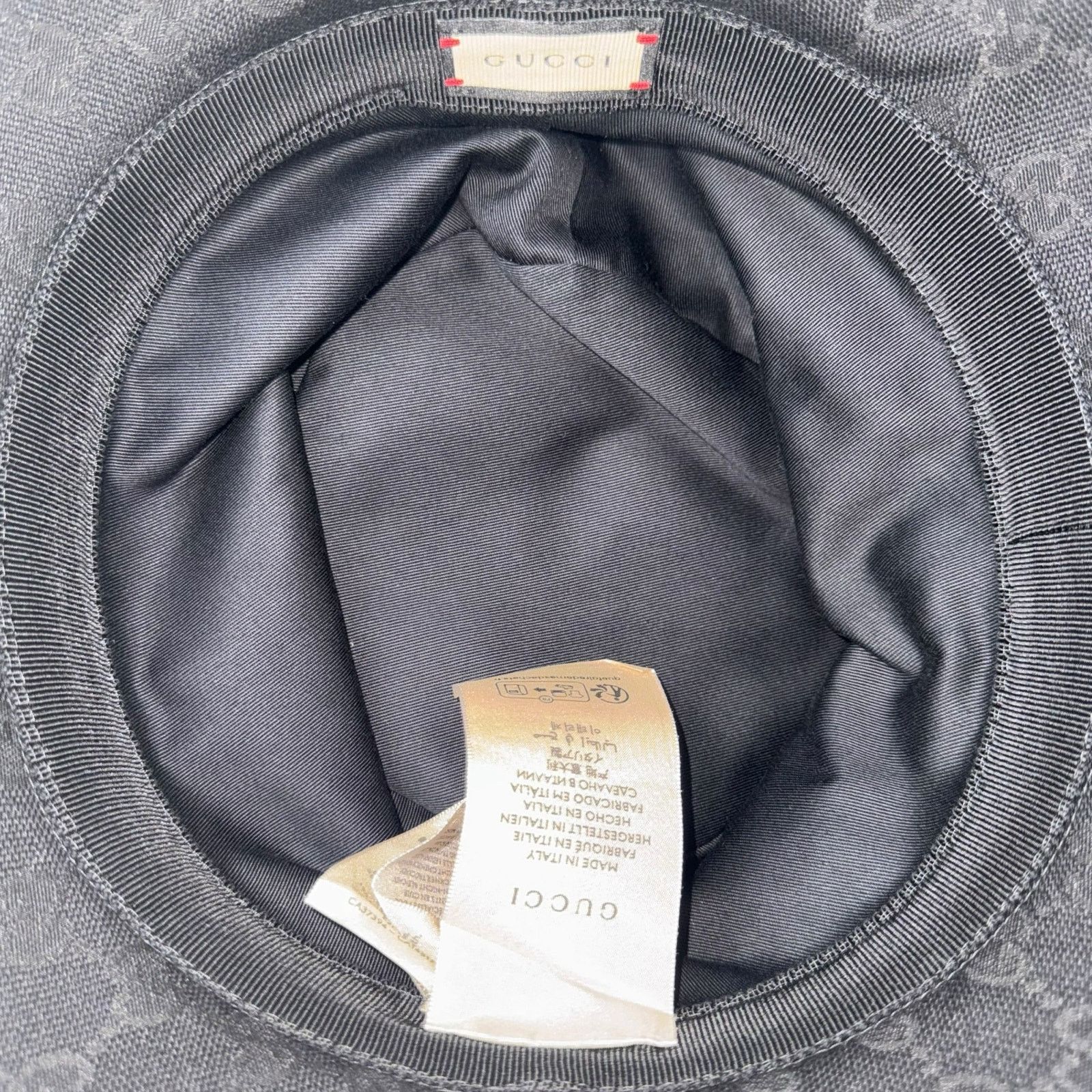 Gucci Gucci Monogram Black Bucket Hat Size ONE SIZE - 9 Thumbnail