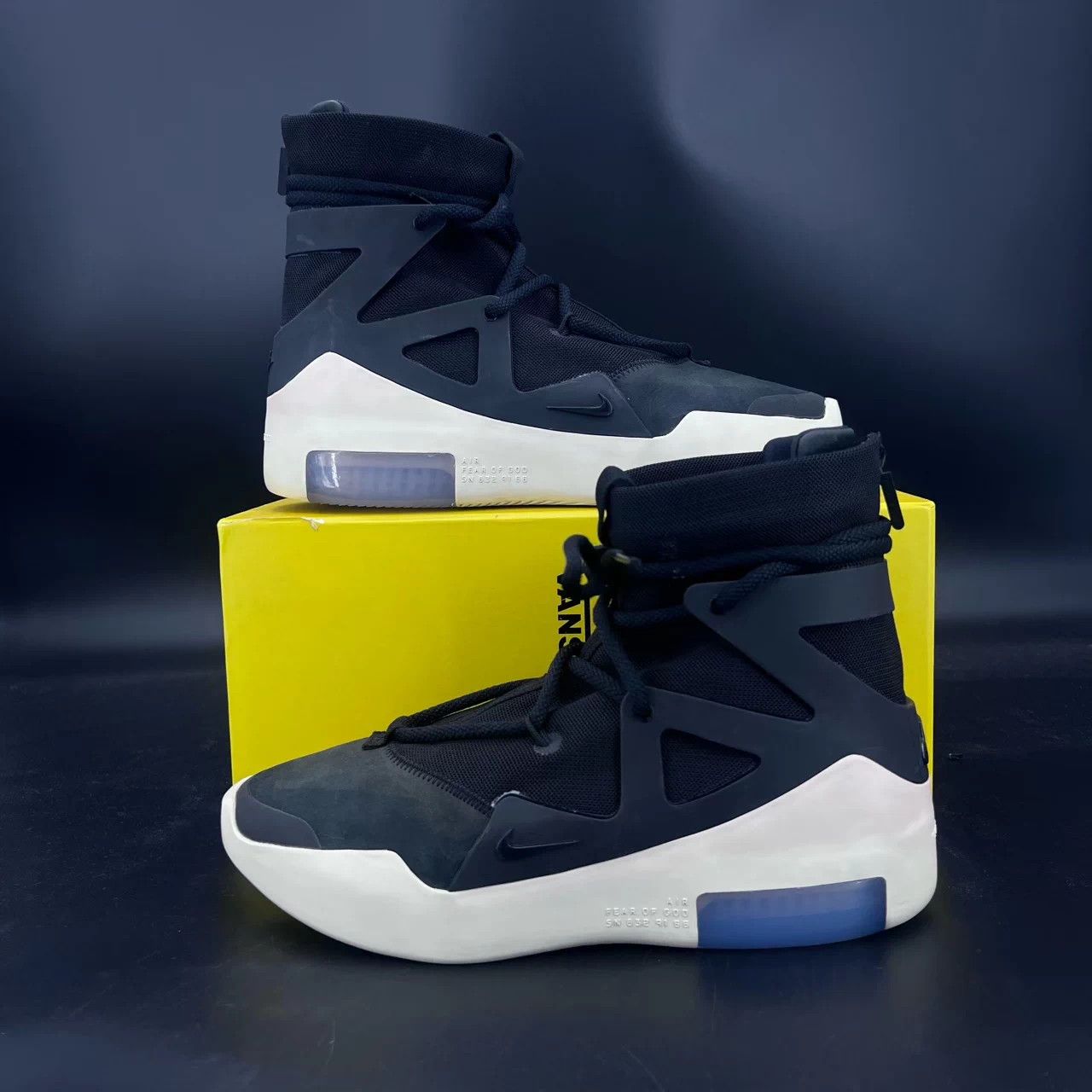 Nike Fear of God black and white size 40 like new Size US 7 / EU 40 - 3 Thumbnail