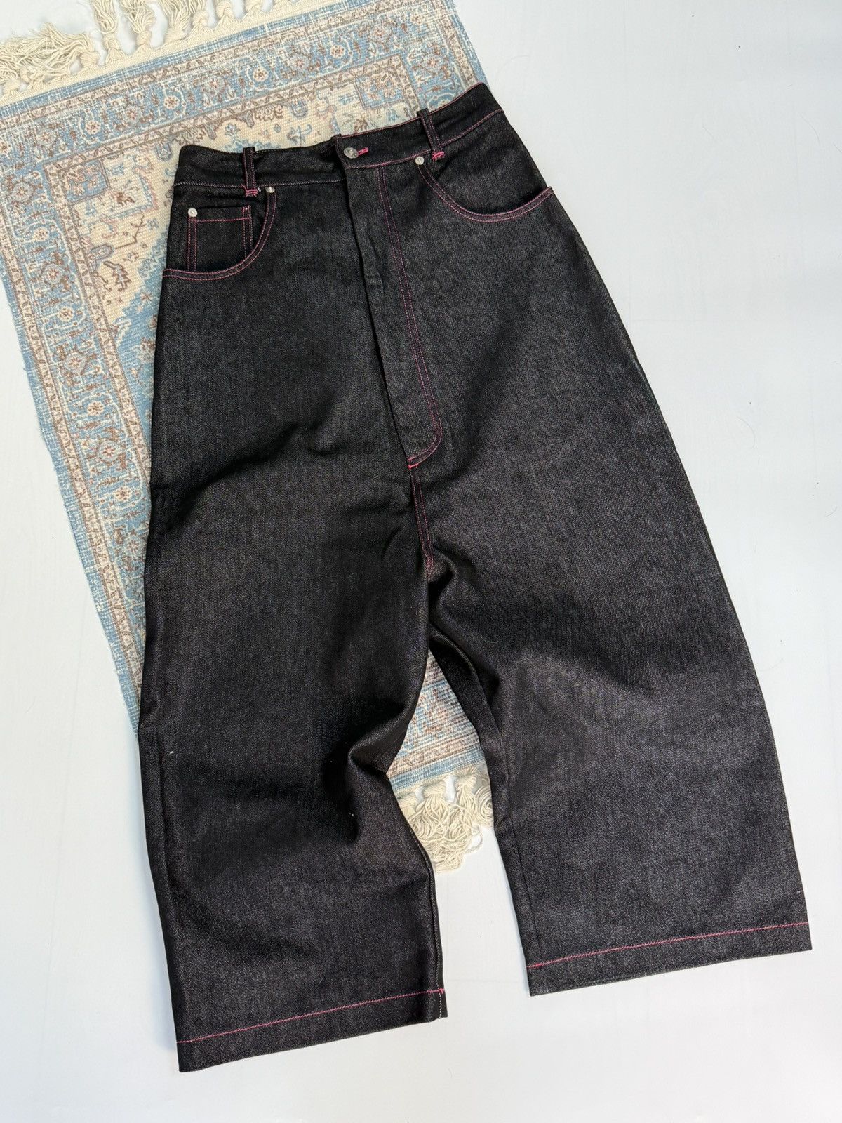 Vaquera Vaquera SS 2019 Baggy Oversized Denim Pants Size US 29 - 1 Thumbnail