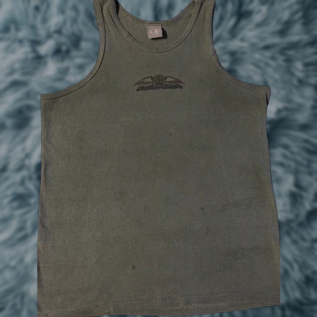Billabong VINTAGE Ocean Pacific 90s Faded Distress Tank Top L Green Billabong Men T-Shirt Graphic Tee Surf Surfing Beach Ocean Pacific Grunge 90s Mens Size US L / EU 52-54 / 3 - 1 Thumbnail