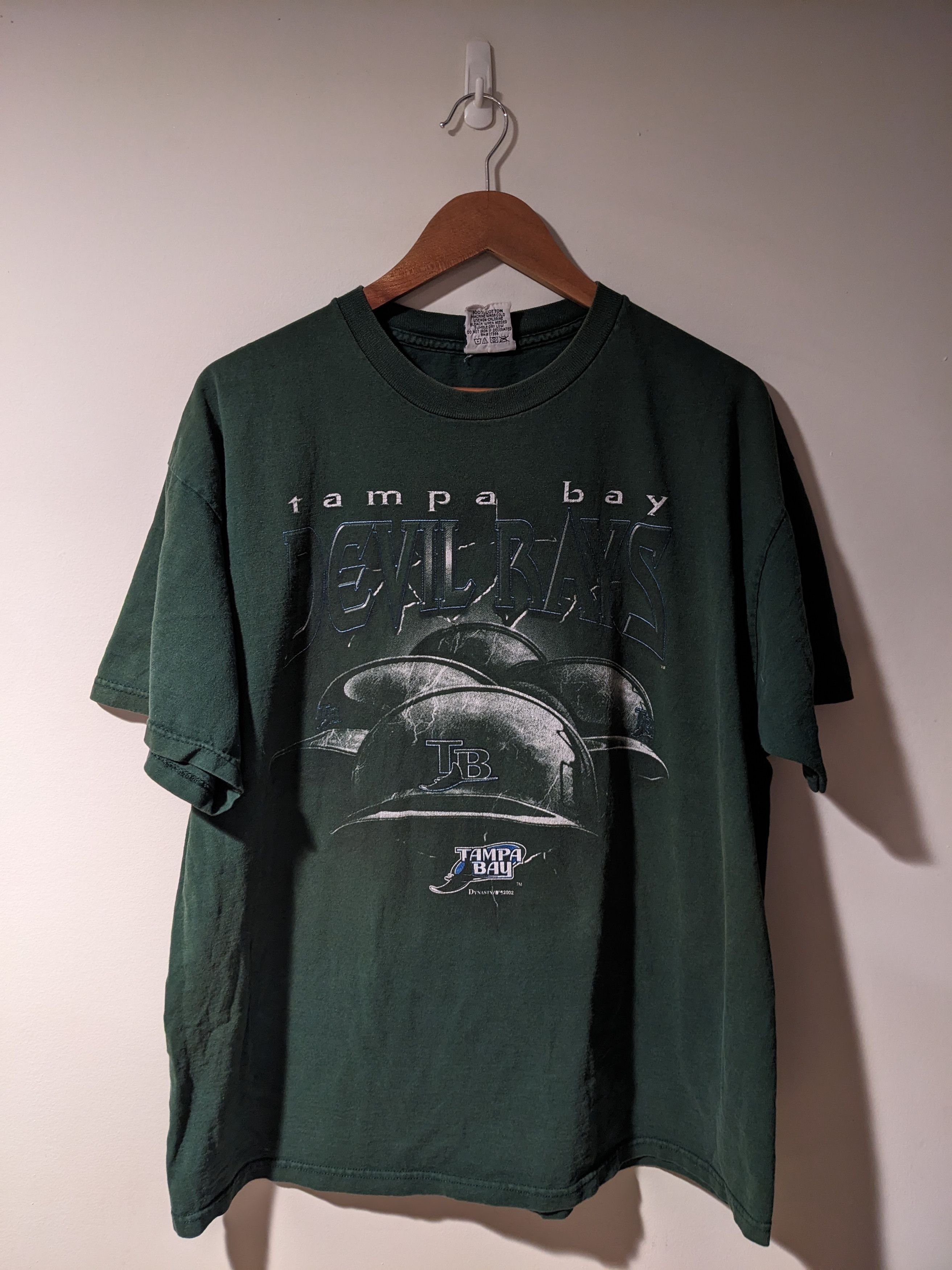 MLB × Vintage Vintage 2002 Tampa Bay Devil Rays MLB Baseball T-Shirt Size US XL / EU 56 / 4 - 1 Thumbnail