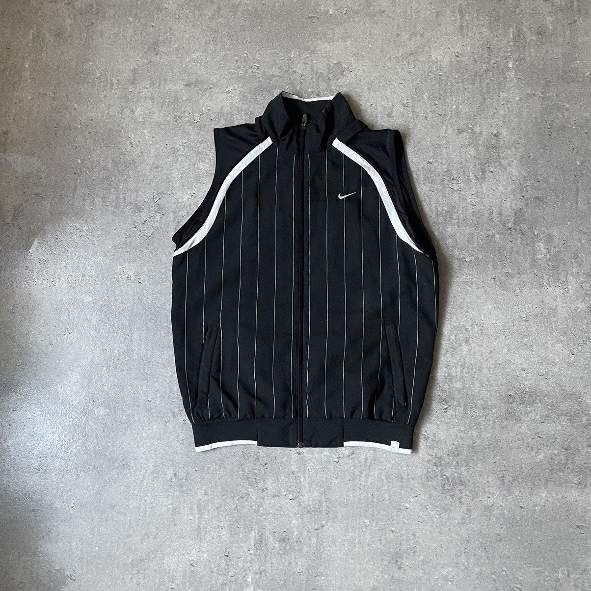 Nike × Vintage Vintage Nike 90s Chalange Court 2in1 Zip Hoodie Vests Size US S / EU 44-46 / 1 - 2 Thumbnail