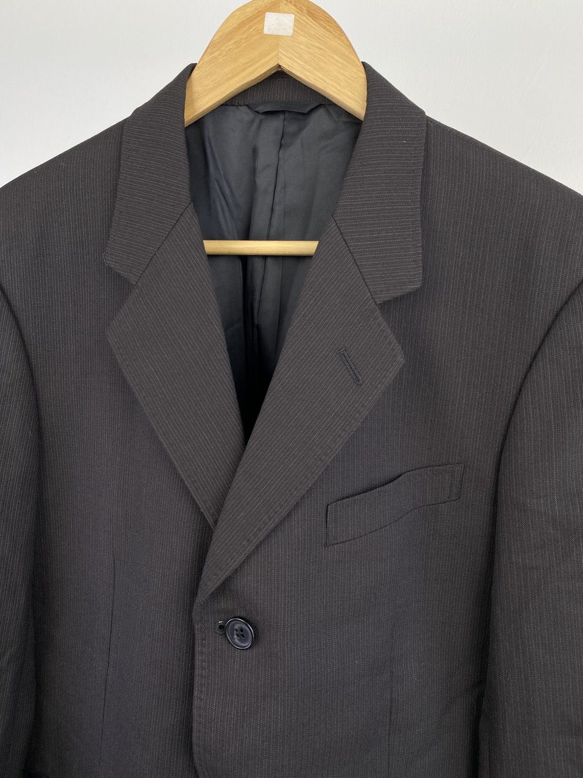 Yohji Yamamoto Vintage 90's Yohji Yamamoto Durban Pinstripe Blazer Jacket Size US M / EU 48-50 / 2 - 4 Thumbnail