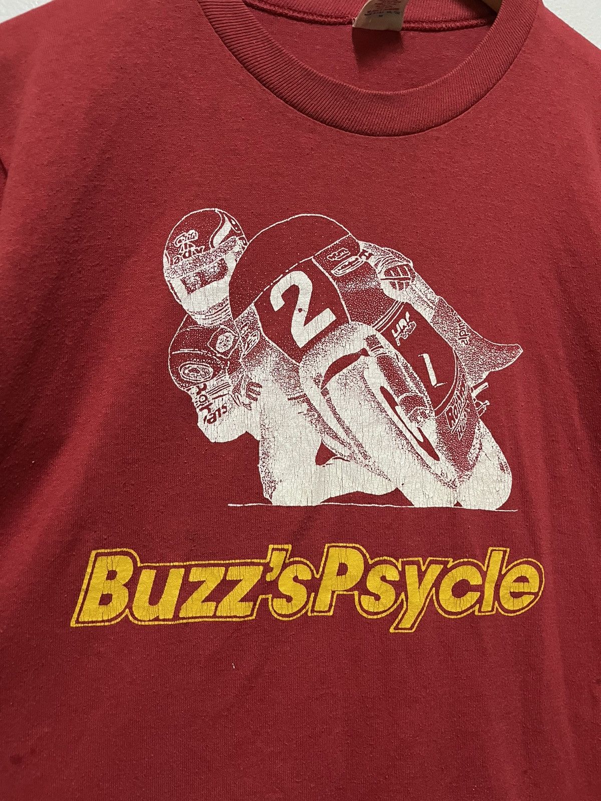 Vintage Vintage Buzz's Psycle T Shirt Motor Racing Size US M / EU 48-50 / 2 - 6 Thumbnail