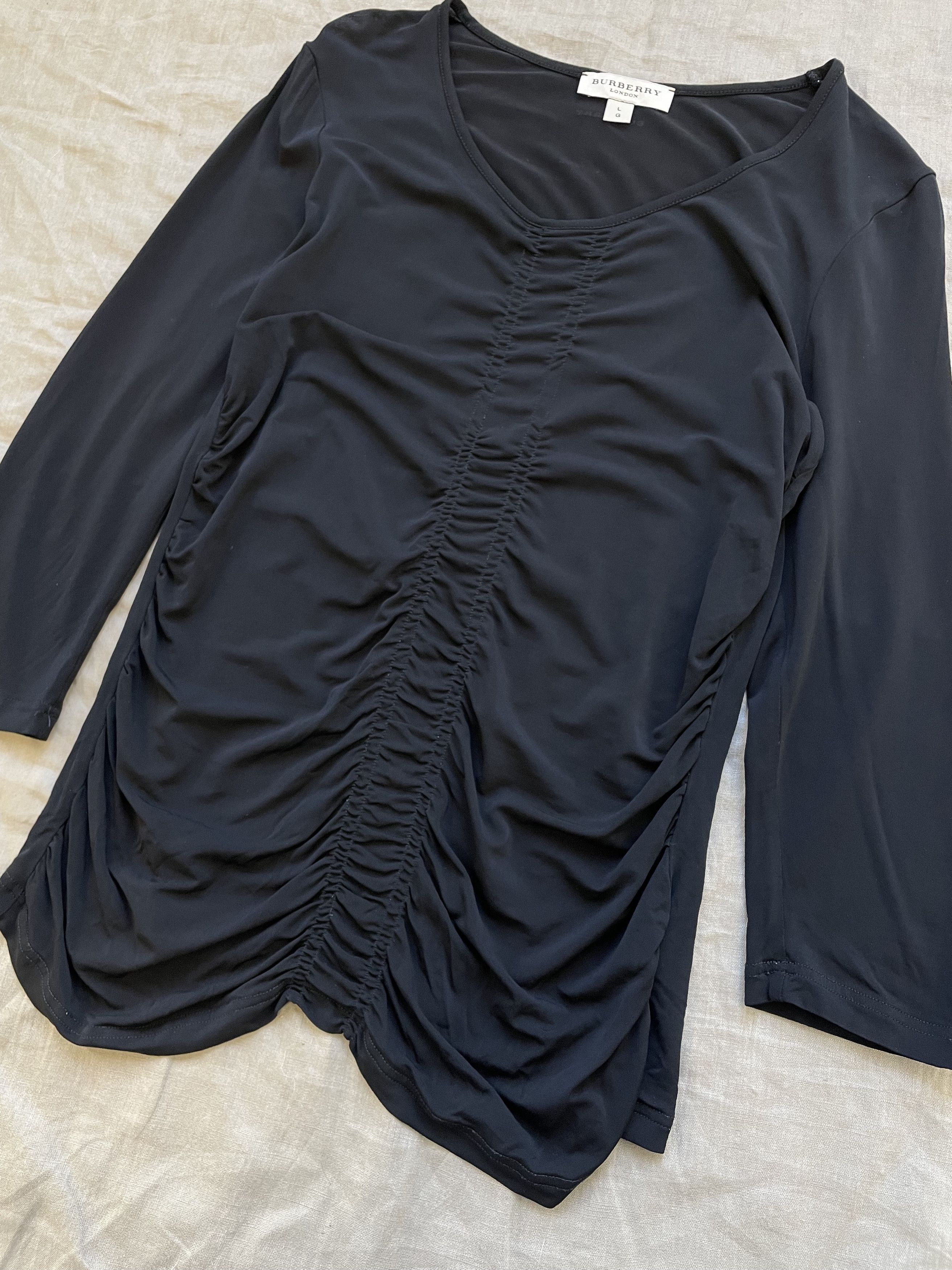 Burberry Burberry London Long Sleeve Top Shirt Blouse 6440AC Size L / US 10 / IT 46 - 2 Thumbnail