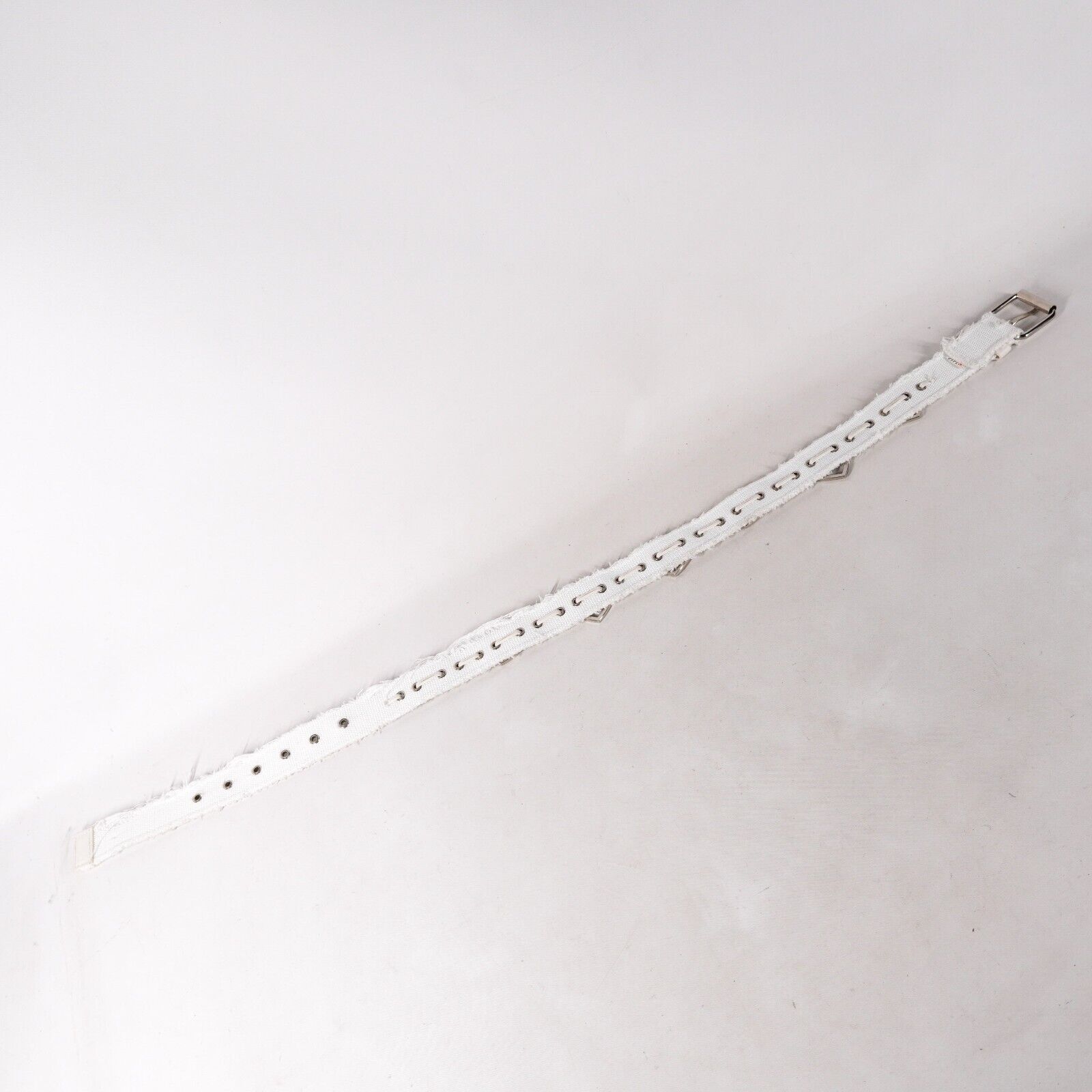 Other White Knitted Fabric Stainless Steel Heart Cosplay Belt 33" Size ONE SIZE - 5 Thumbnail