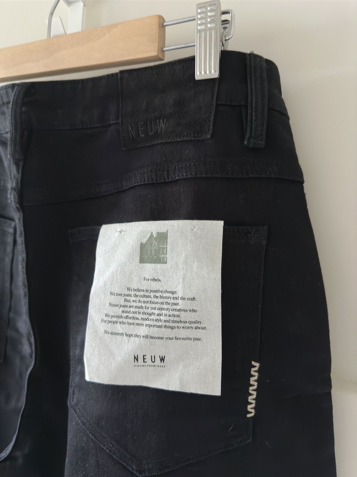 NEUW Denim NEUW Studio Baggy Jeans Forever Black 34x28 Size US 33 - 5 Thumbnail