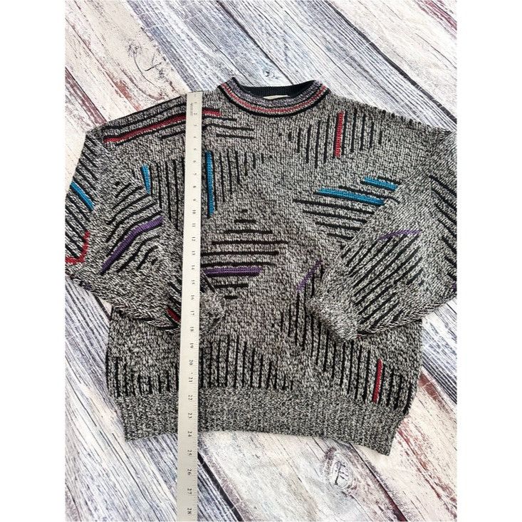 Vintage Vintage McGregor Men's Grey Patterned Knit Sweater Size US L / EU 52-54 / 3 - 7 Thumbnail
