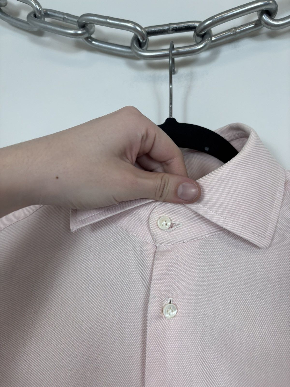 G. Inglese G. Inglese Men’s Pink Long Sleeve Button Up Shirt Size US L / EU 52-54 / 3 - 5 Thumbnail