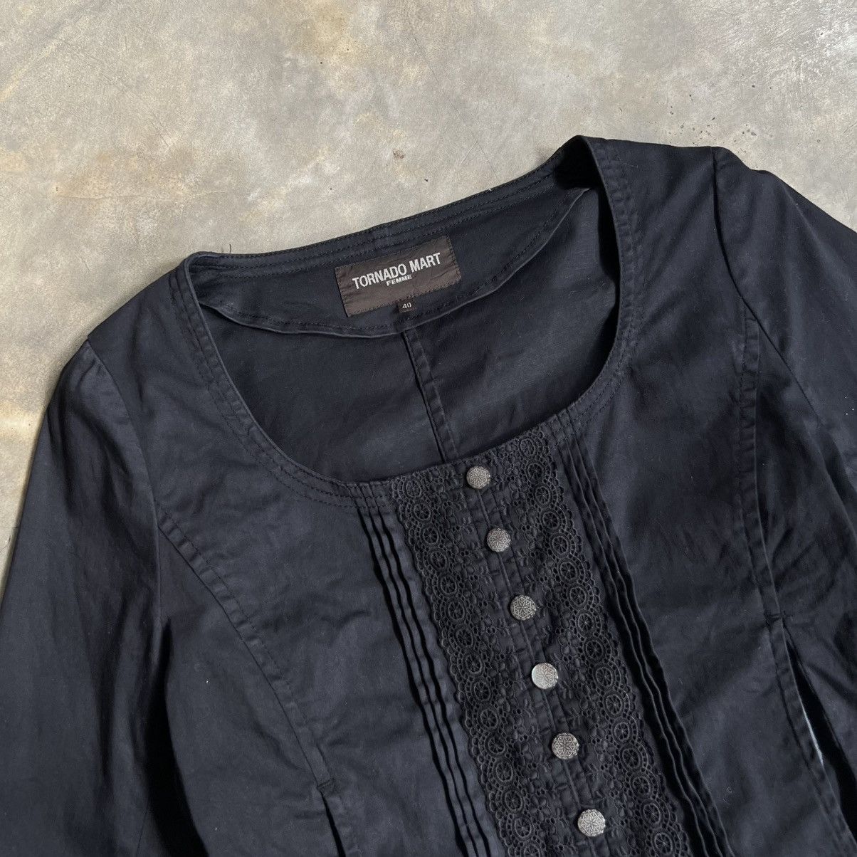 If Six Was Nine Tornado Mart Square Neck Button Up Shirt Size M / US 6-8 / IT 42-44 - 3 Thumbnail