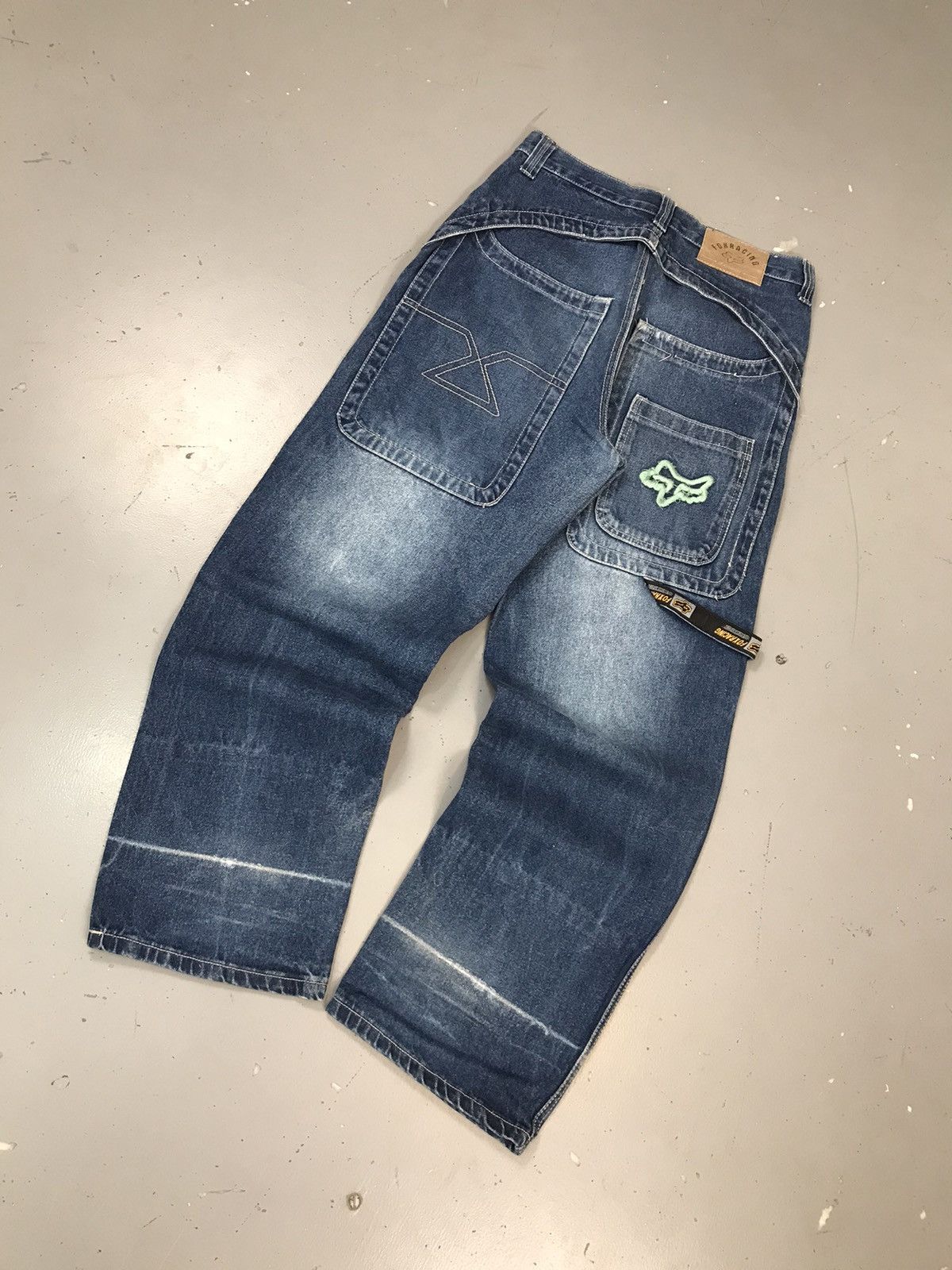 Fox Racing × Vintage Vintage fox racing logo embroidered big pocket denim Size US 32 / EU 48 - 7 Thumbnail
