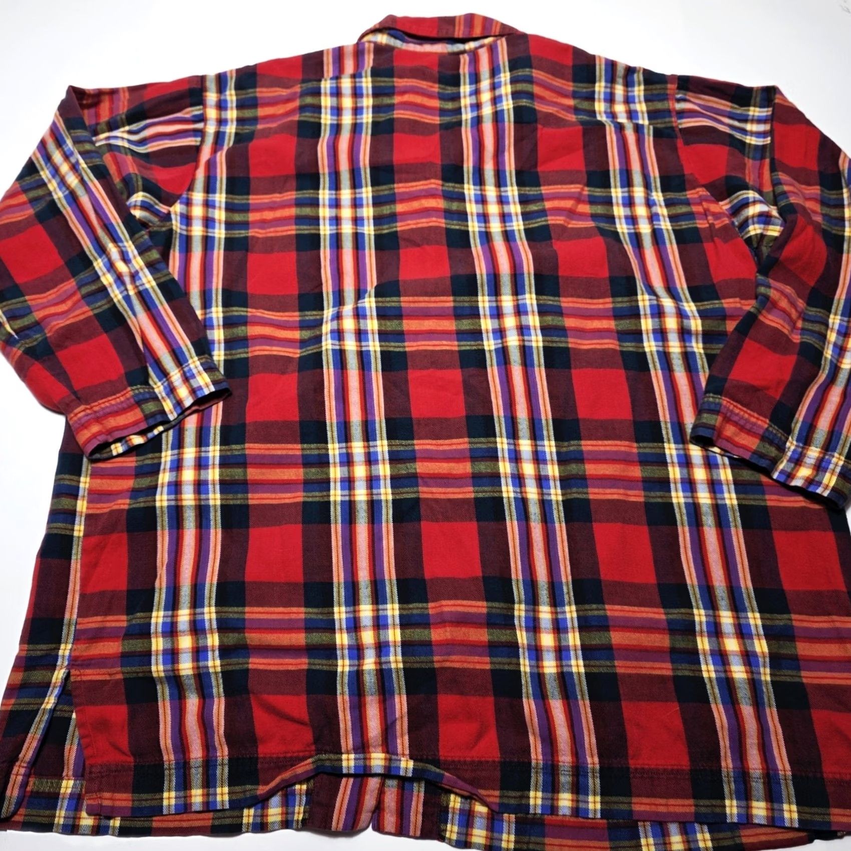 Disney Disney Top Women’s L/XL Red Plaid Mickey Mouse Sleep Wear VTG Buttons Knit Cotton 3/4 Sleeve Collared Shirt Pajama Nightwear Nightwear Disney Store Size XL / US 12-14 / IT 48-50 - 4 Thumbnail