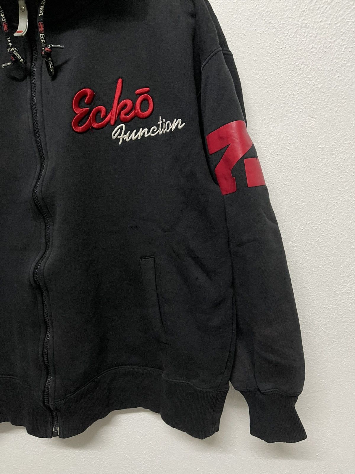 Ecko Unltd. × Vintage 2000s ECKO FUNCTION ZIPPER HOODIE BIG LOGO DISTRESSED Size US L / EU 52-54 / 3 - 3 Thumbnail