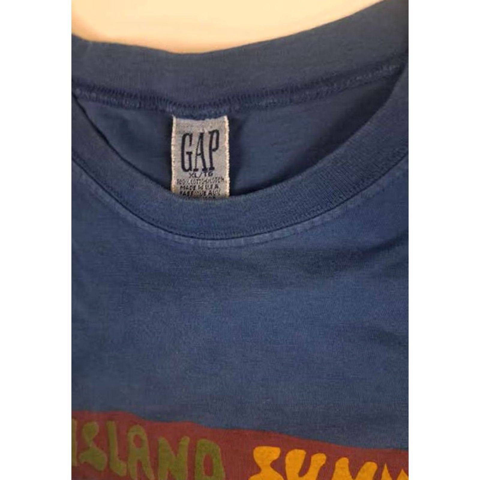 Gap Gap USA Made Rare Island Sun Summer Print XL Single Stitch T-Shirt Size US XL / EU 56 / 4 - 2 Thumbnail