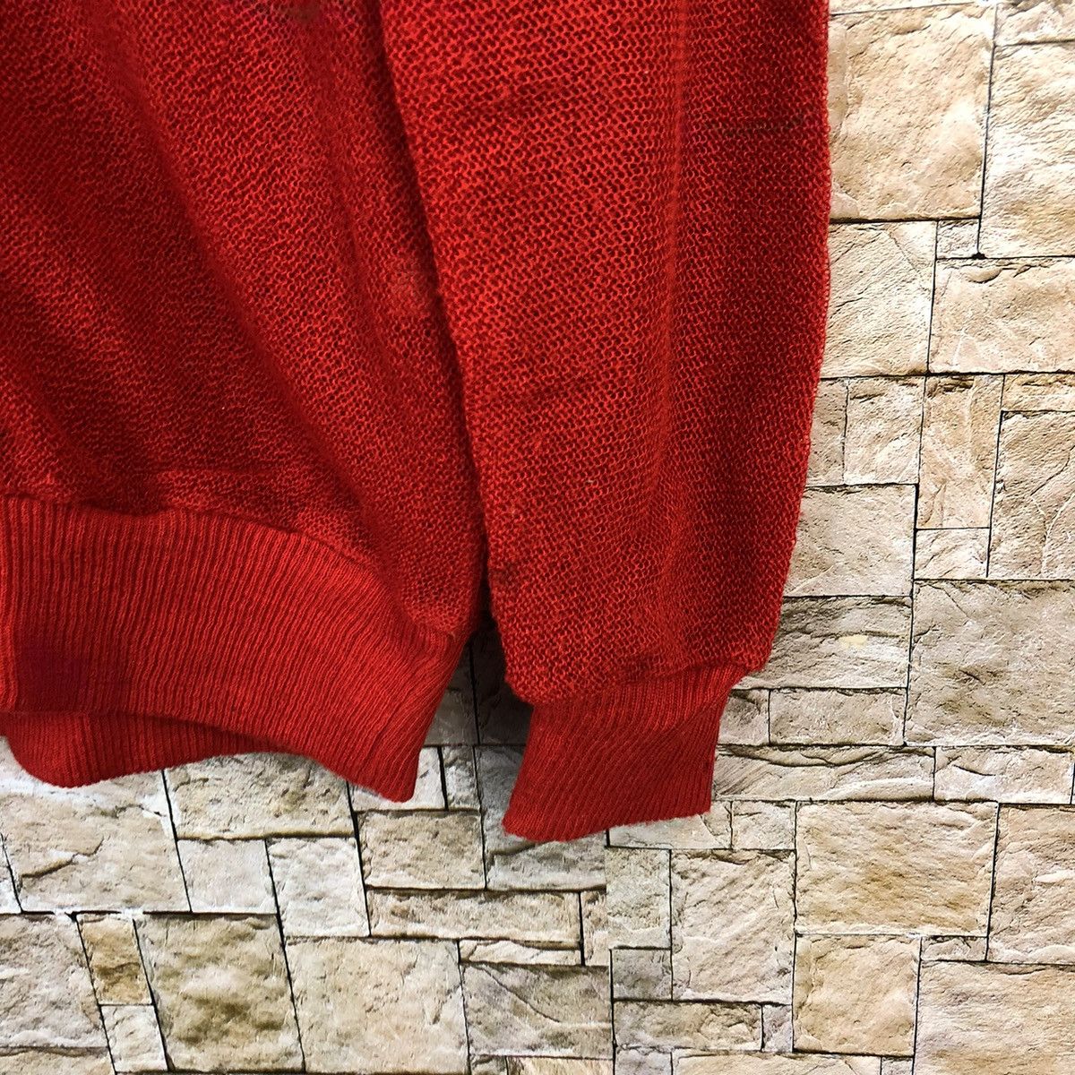 Vintage Boorges Red japan vintage Cardigan Knitwear #A778 Size US M / EU 48-50 / 2 - 8 Thumbnail