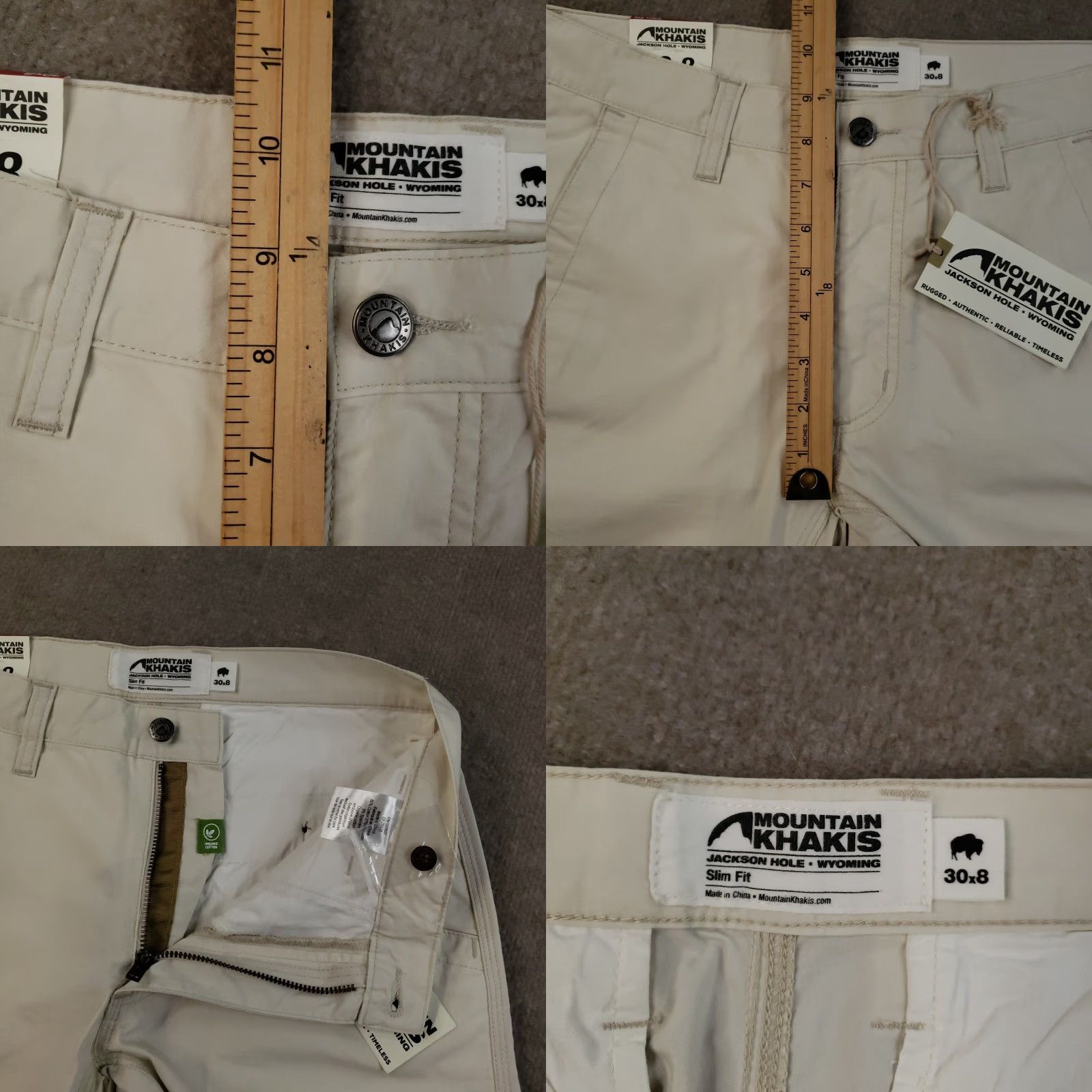 Mountain Khakis VINTAGE Mountain Khakis Shorts Mens Size 30 Oatmeal Stretch Poplin Slim Fit 8" Inseam Size US 30 / EU 46 - 8 Thumbnail