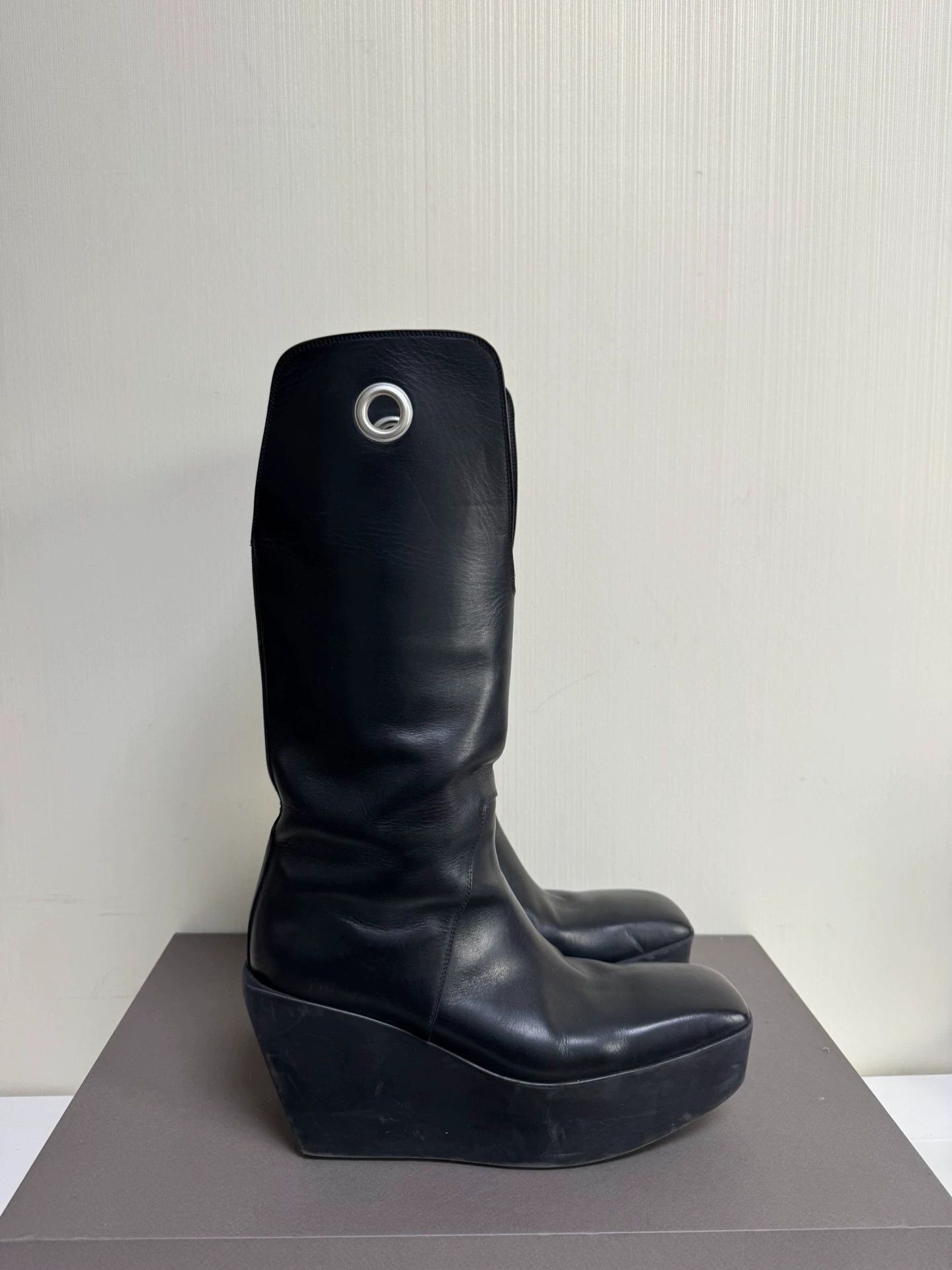 Rick Owens Rick Owens Silver Platform Cowboy Boots - Size 45 Size US 12 / EU 45 - 3 Thumbnail