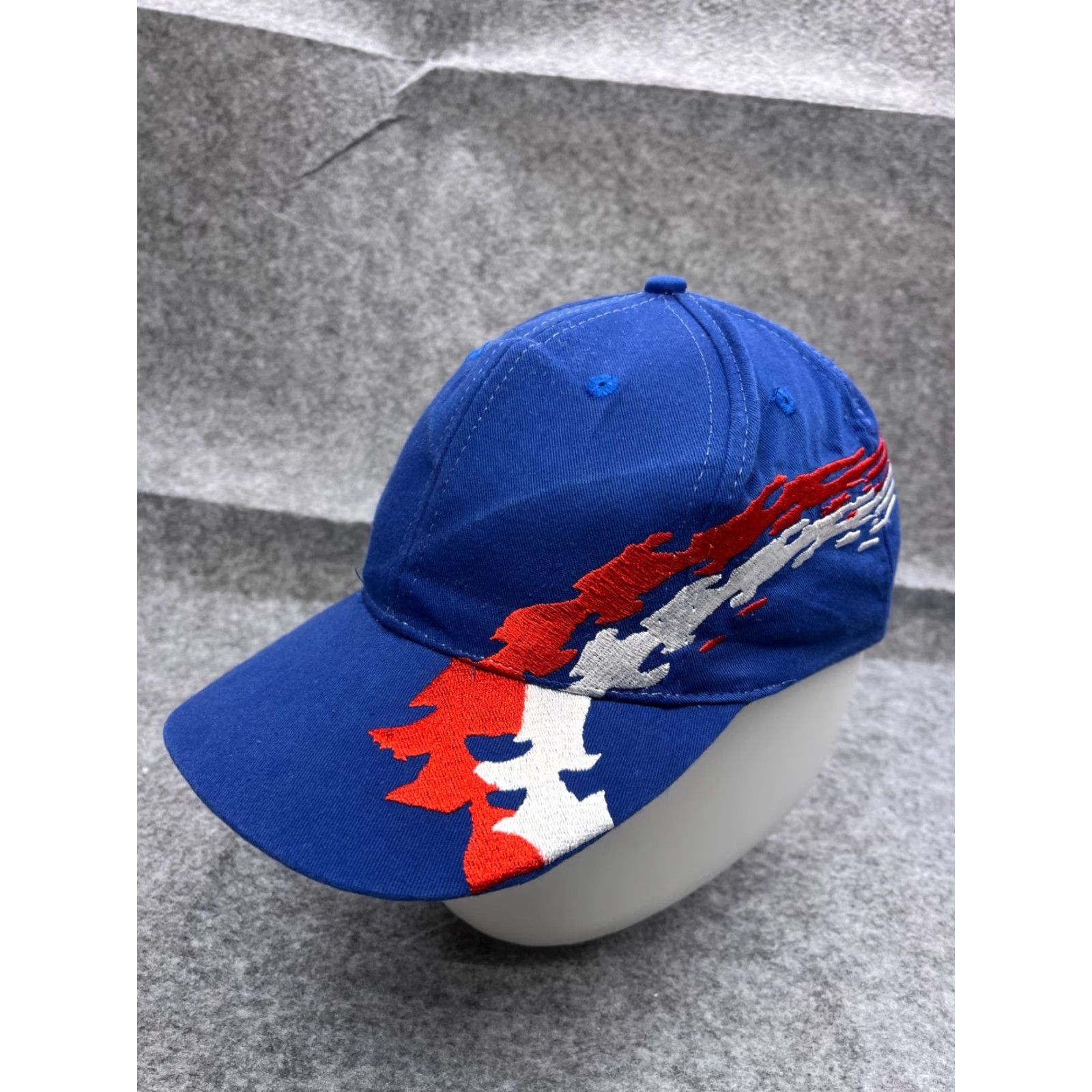Vintage VINTAGE Nissin Hat Cap Strap Back Adult Blue Baseball Cap Hat/Cap Mens Adjustable Twill Cotton Polyester Cap Size ONE SIZE - 4 Thumbnail